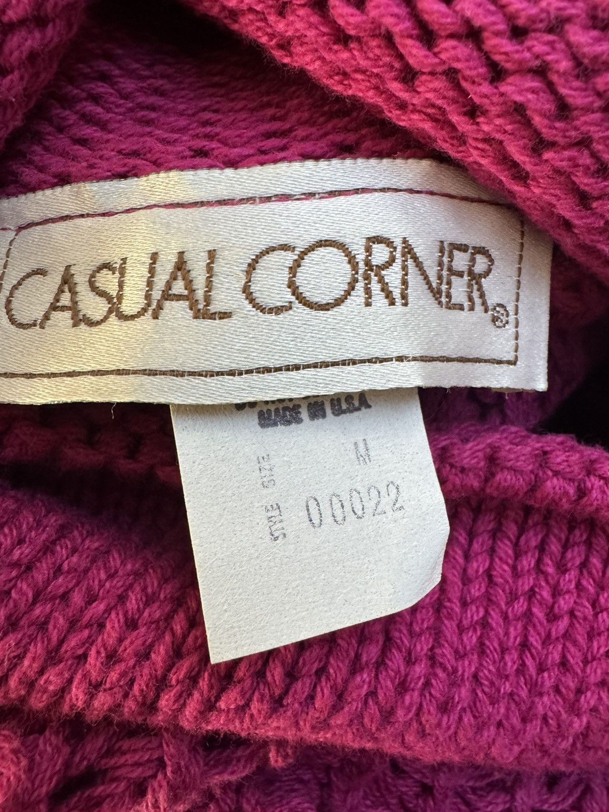 Other New Vtg 80s Casual Corner Fuchsia 100% Knit Cotton Mini Size M / US 6-8 / IT 42-44 - 8 Thumbnail