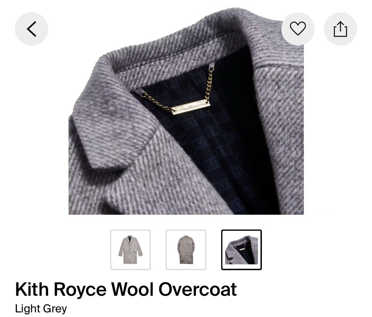 Kith Kith Royce Wool Overcoat Size US S / EU 44-46 / 1 - 3 Thumbnail