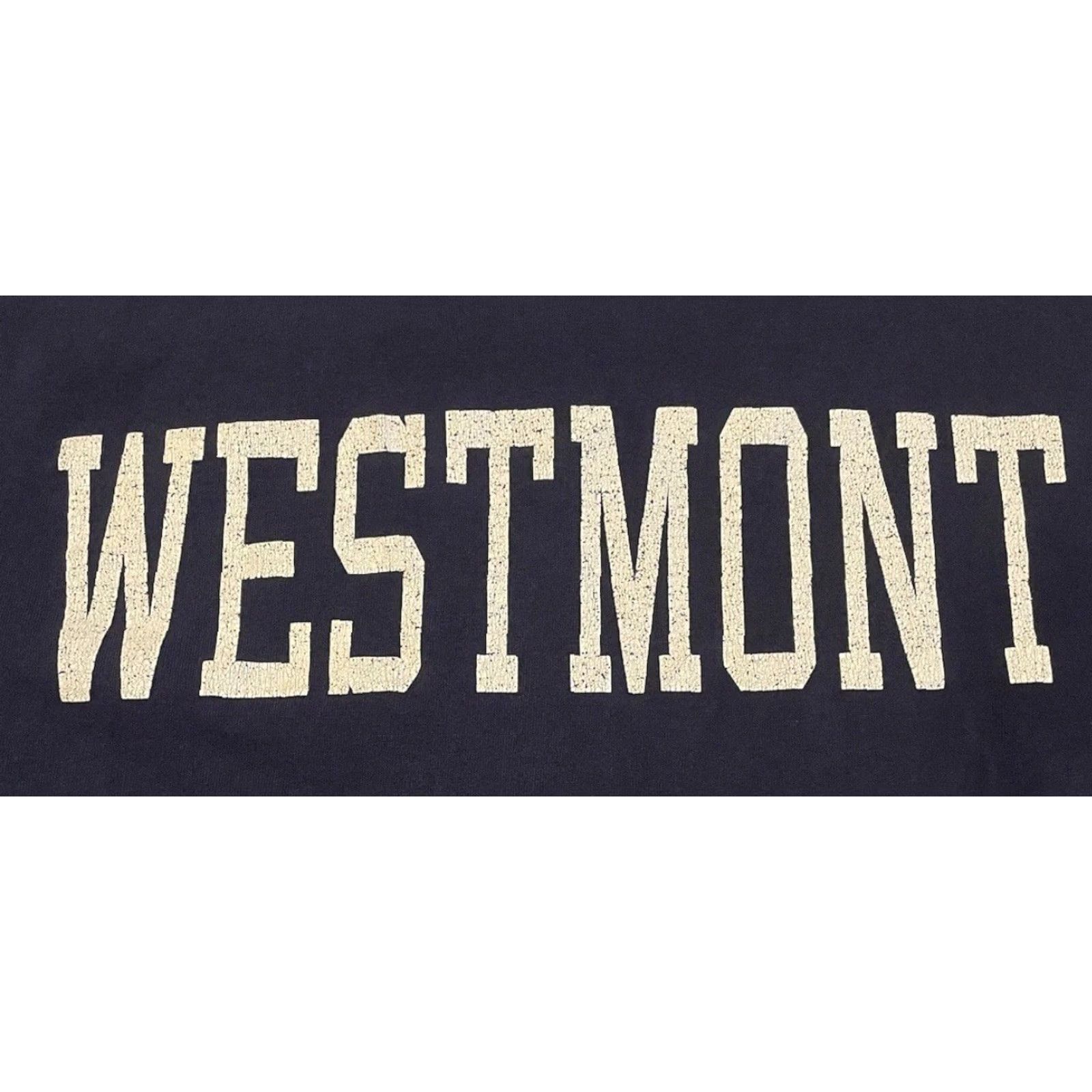 Vintage VINTAGE 90s Westmont College Faded Shirt XL USA California College Grunge USA Men Blue Short Sleeve T-Shirt Size US XL / EU 56 / 4 - 3 Thumbnail