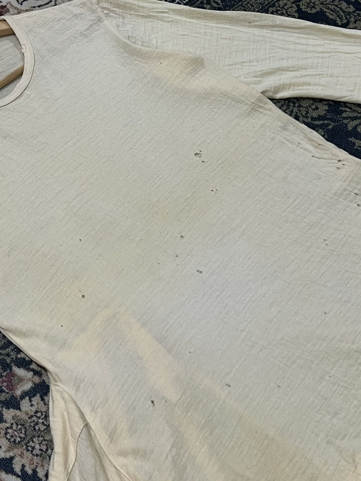 Comme des Garcons × Japanese Brand Comme des Garcons Tricot Distress Assymetric Shirt Size M / US 6-8 / IT 42-44 - 18 Thumbnail