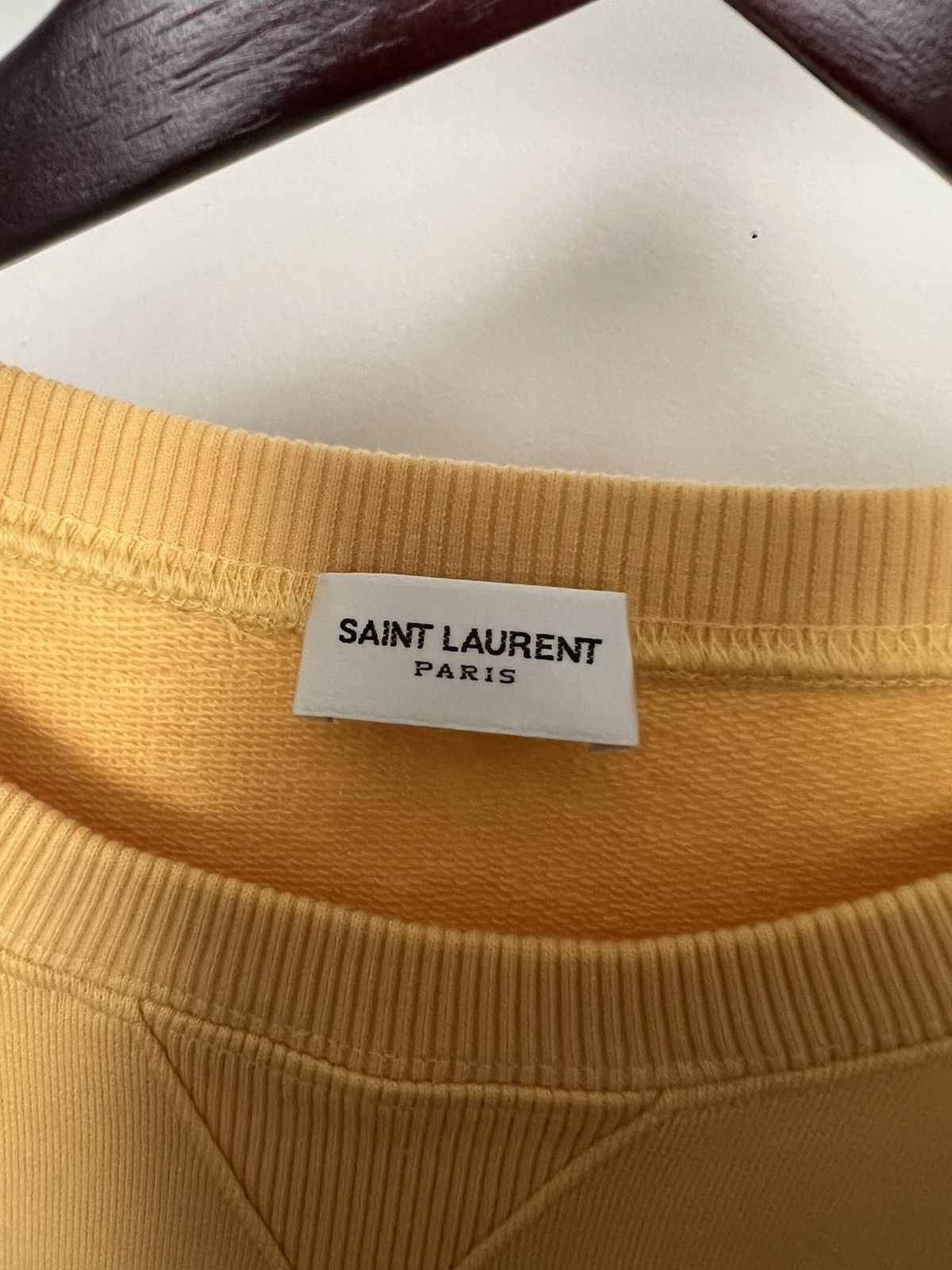 Saint Laurent Paris Saint Laurent Cut Off Crewneck Size US XXL / EU 58 / 5 - 2 Thumbnail