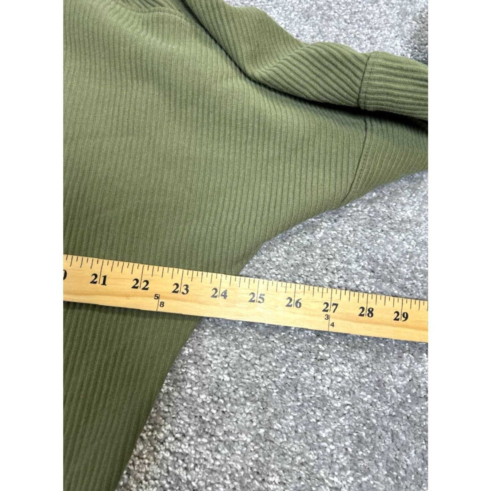 Under Armour Under Armour Hoodie Mens Medium Green Ribbed Running Pullover Size US M / EU 48-50 / 2 - 6 Thumbnail