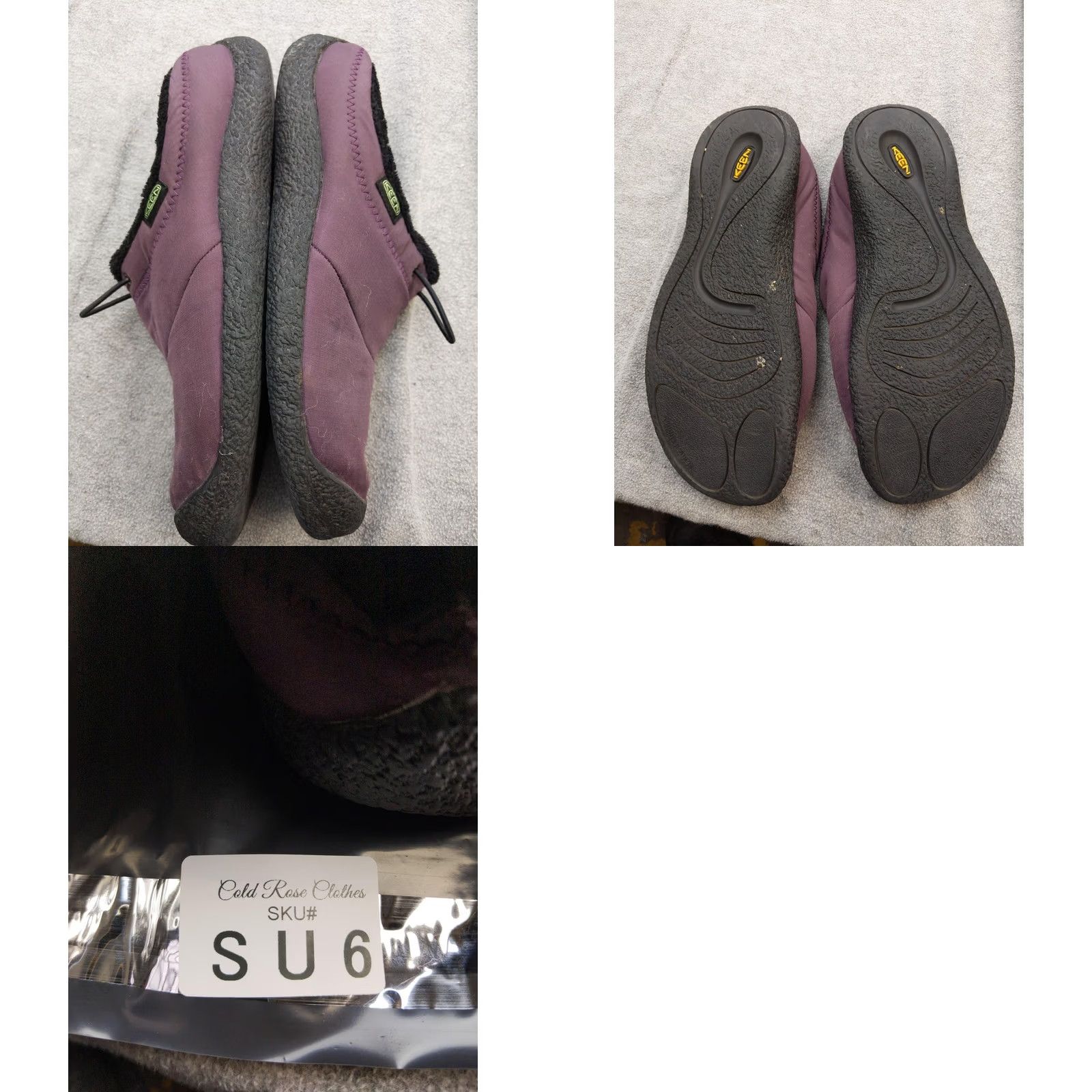 KEEN KEEN Womens Slipper 10.5 Purple Fleece Lined Slip-On Cozy House Shoes Indoor Outdoor Casual Winter Womens Size L / US 10 / IT 46 - 8 Thumbnail