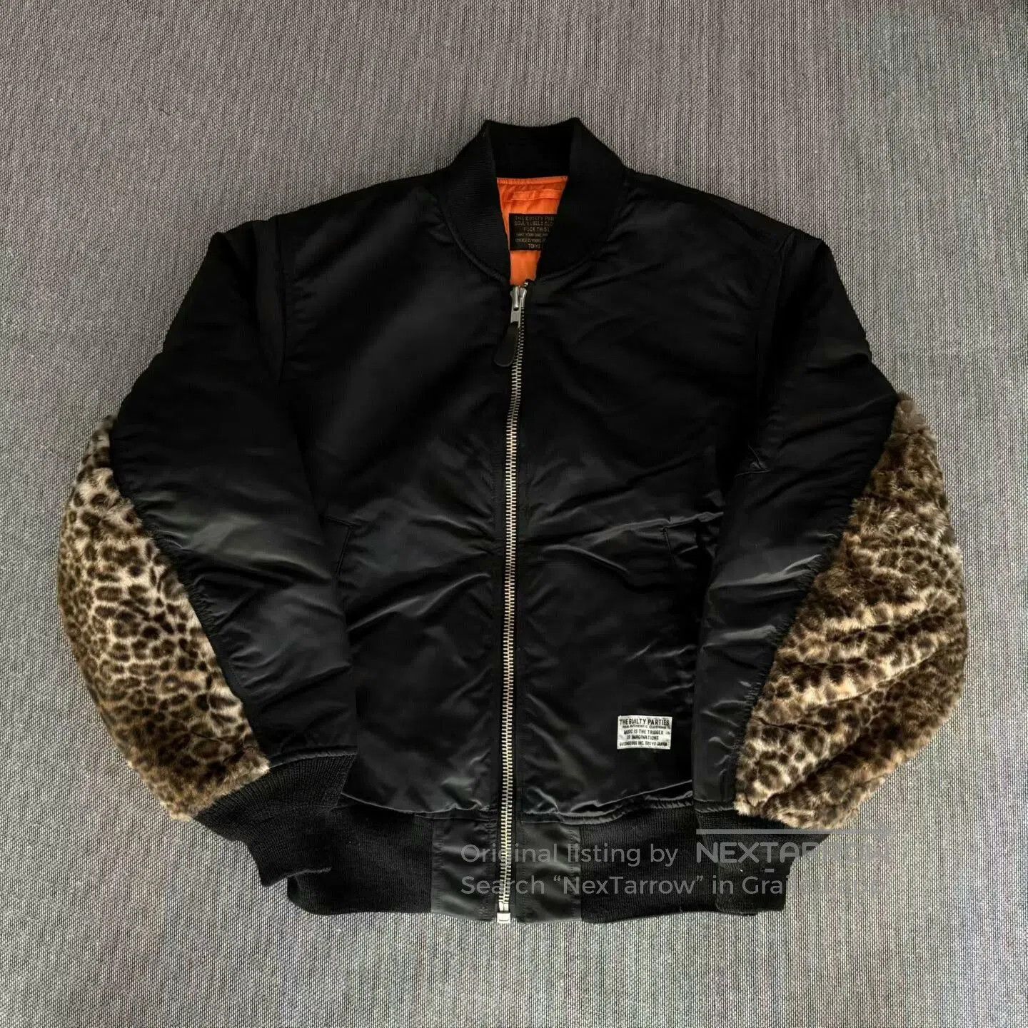 Wacko Maria Leopard MA1 Flight Jacket.