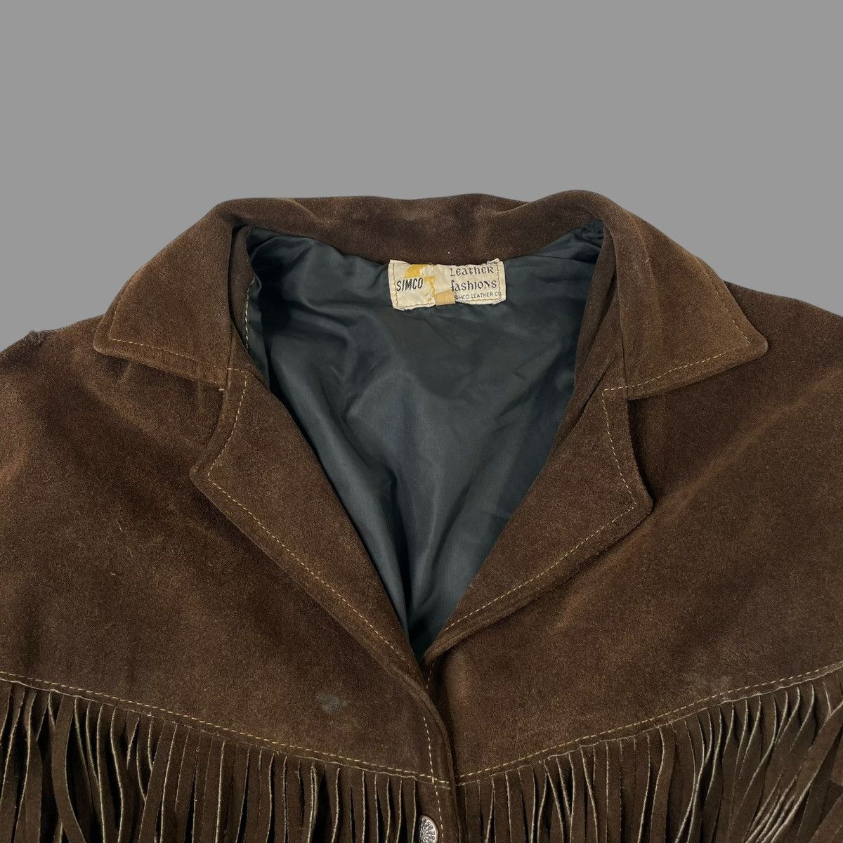 Vintage Vintage 1970s western fringe leather jacket Size M / US 6-8 / IT 42-44 - 4 Thumbnail