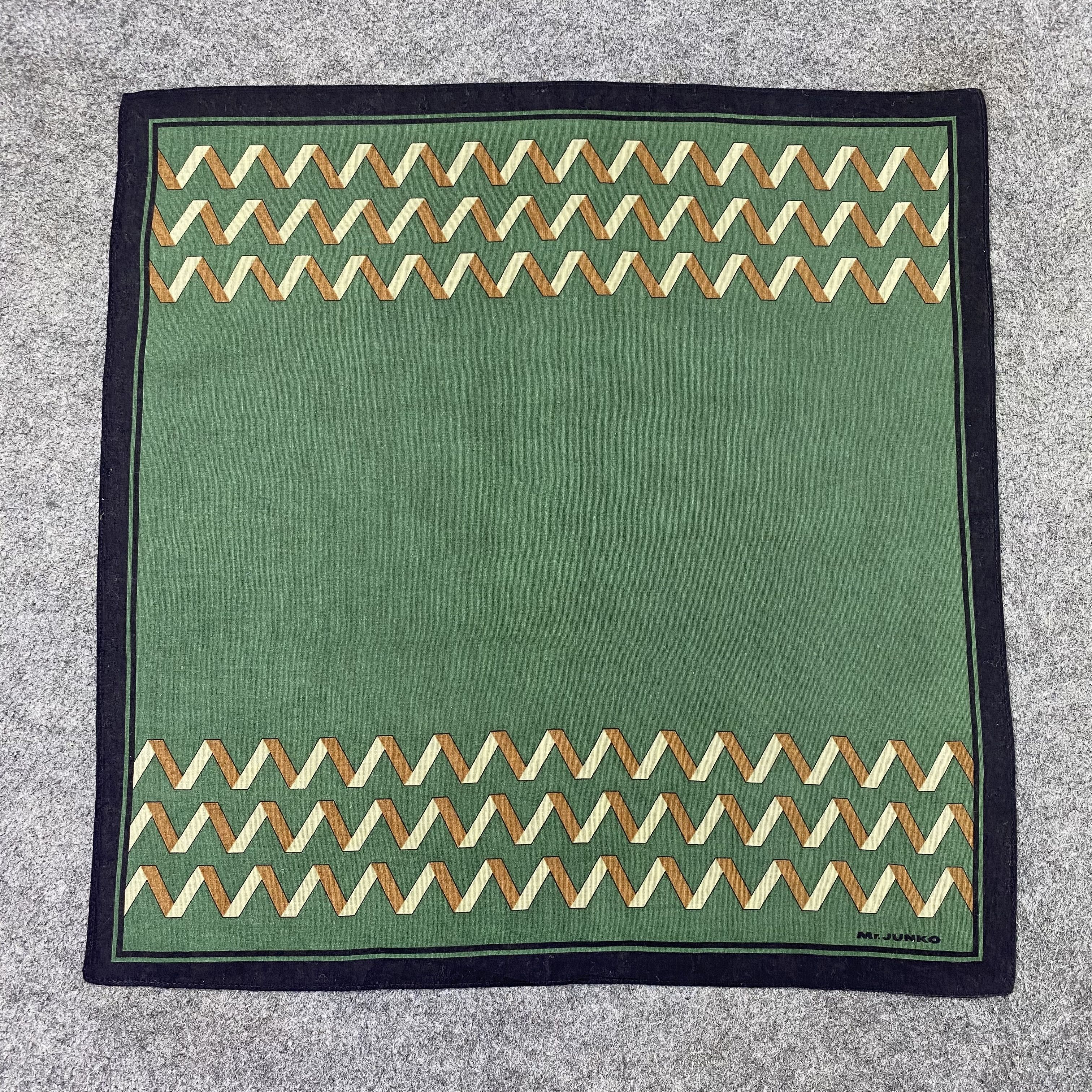 Japanese Brand Mr.Junko Handkerchief Neckerchief Bandana-B1821 Size ONE SIZE - 3 Thumbnail
