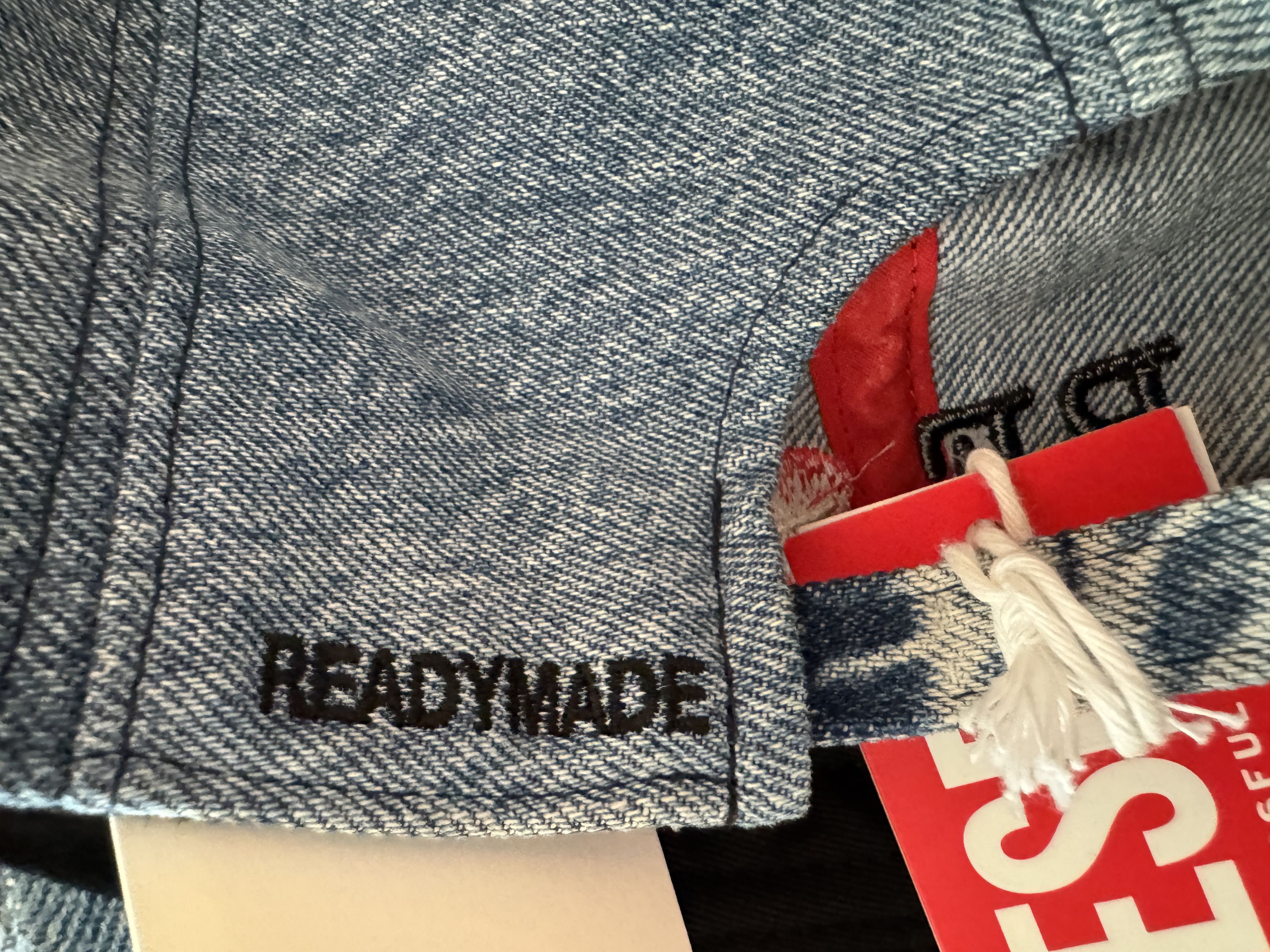READYMADE READYMADE x DIESEL ONE-OF-A-KIND REPURPOSED DENIM HAT OS NEW Size ONE SIZE - 12 Thumbnail