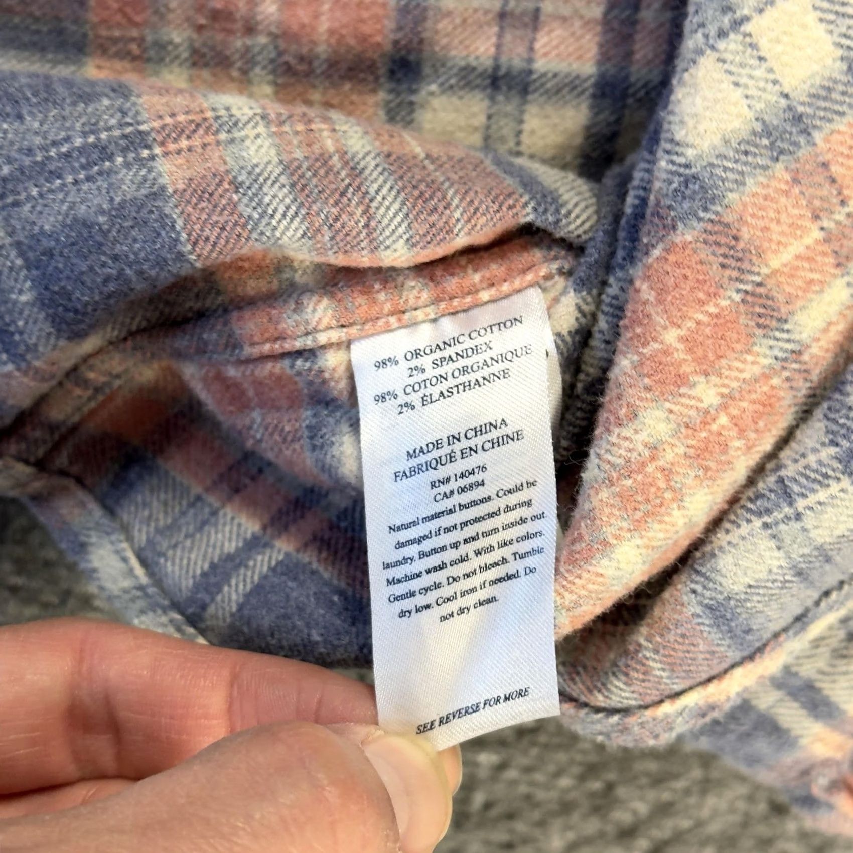 Faherty Faherty Shirt Mens XL Blue Plaid Flannel Long Sleeve Button Up Casual Soft Size US XL / EU 56 / 4 - 6 Thumbnail