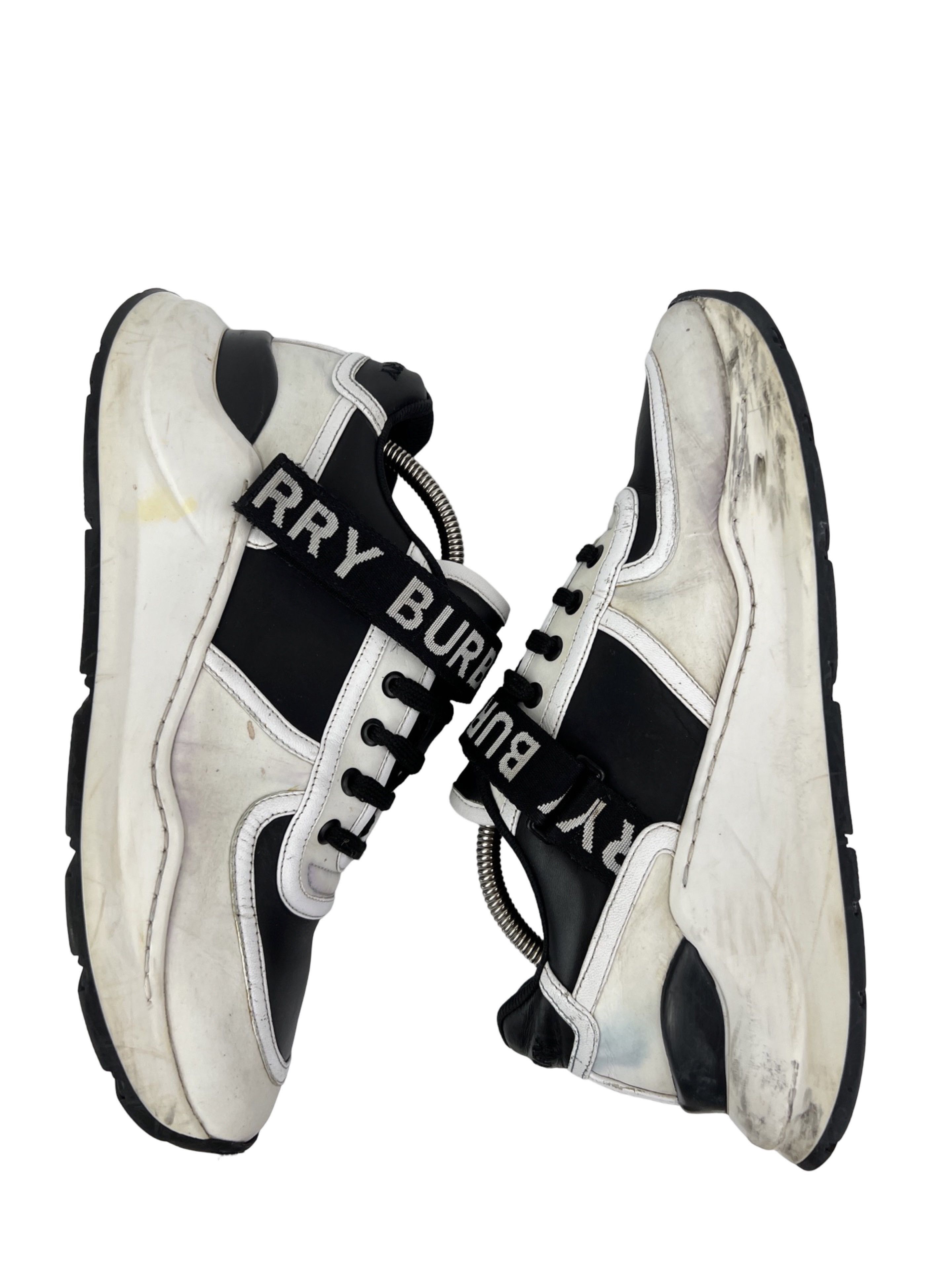 Burberry Burberry Leather Low Top Heavy Chunky Sneakers Spell Logo Size US 8 / EU 41 - 4 Thumbnail