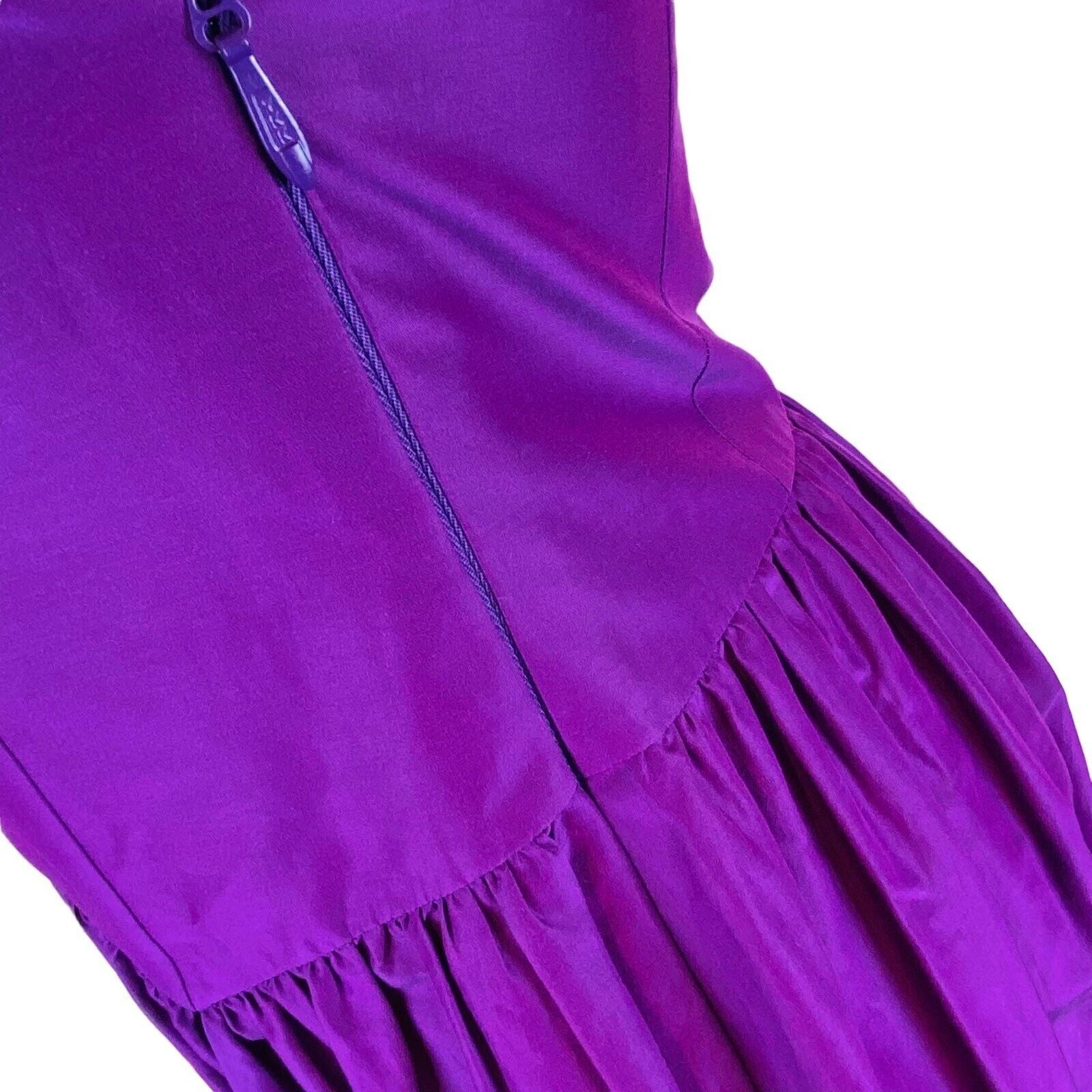 Moschino Moschino Bustier Panelled Purple Dress Size S / US 4 / IT 40 - 6 Thumbnail