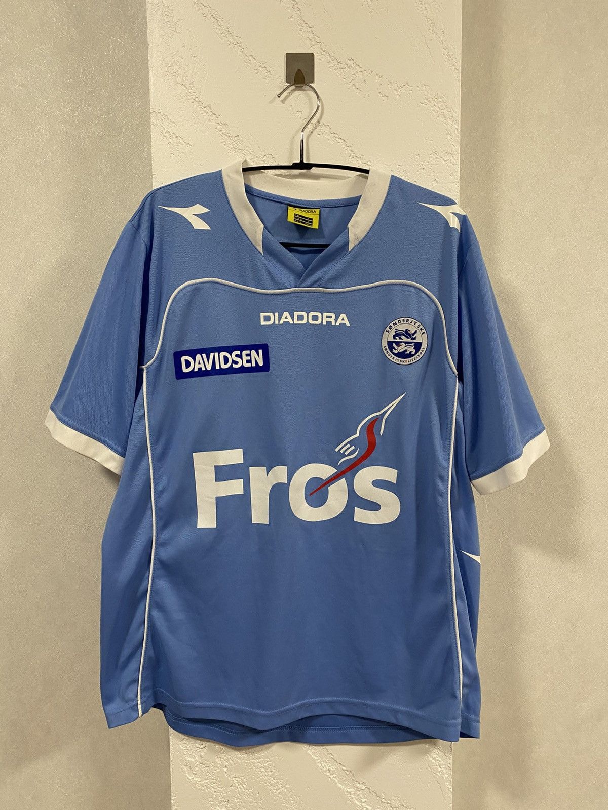 Diadora × Vintage Diadora Sonderjyske 2013 2014 Home Shirt Soccer Jersey Sz: L Size US L / EU 52-54 / 3 - 1 Thumbnail