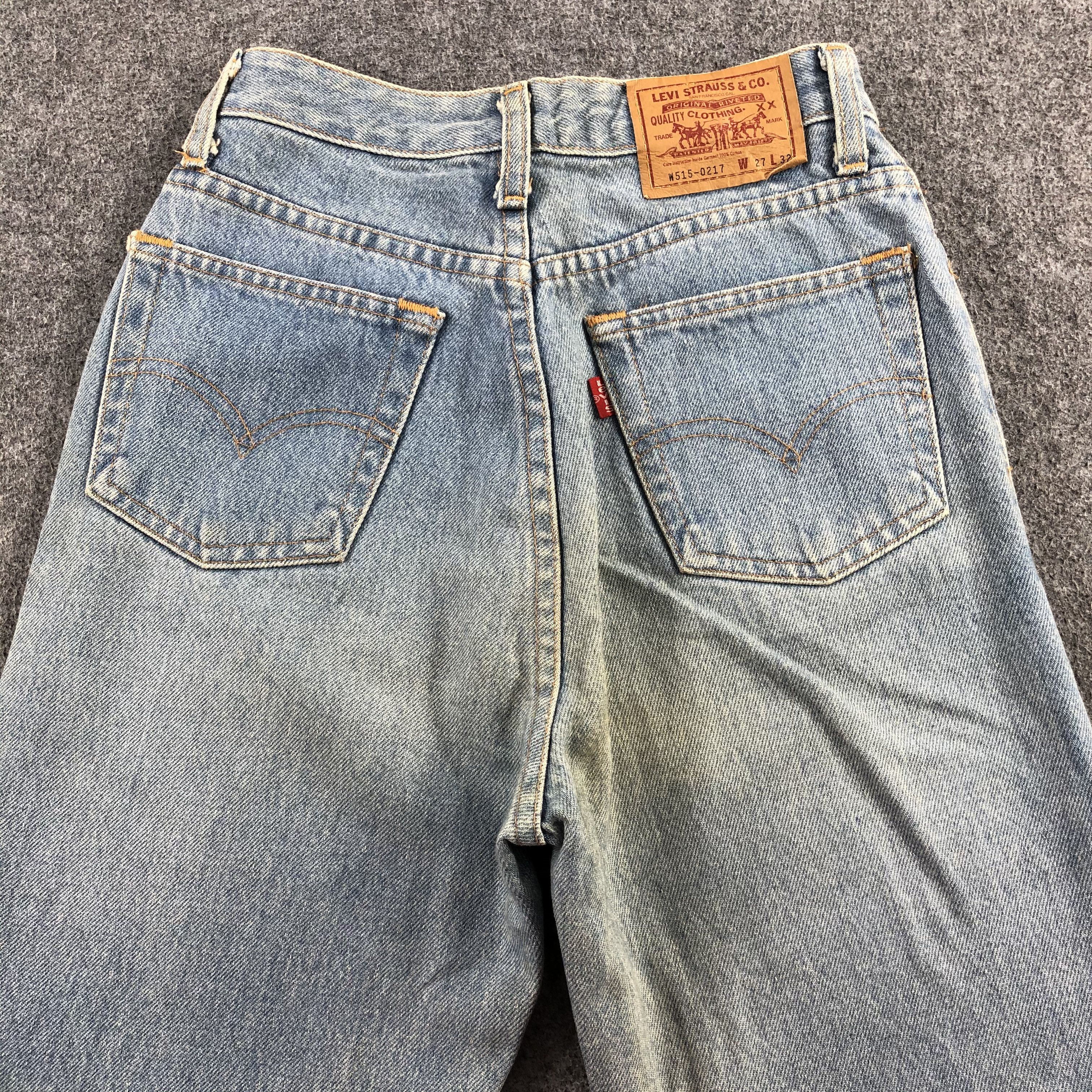 Levi's Vintage 90s Light Wash Levis 515 Jeans-J1906 Size US 26 / EU 42 - 4 Thumbnail