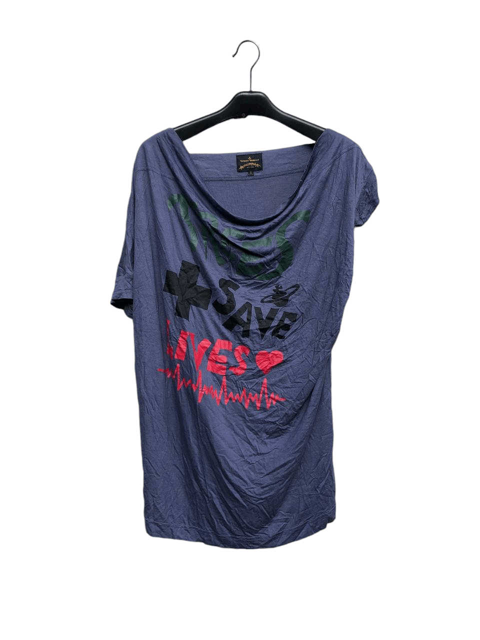 Short sleeve asymmetrical Anglomania T Shirt