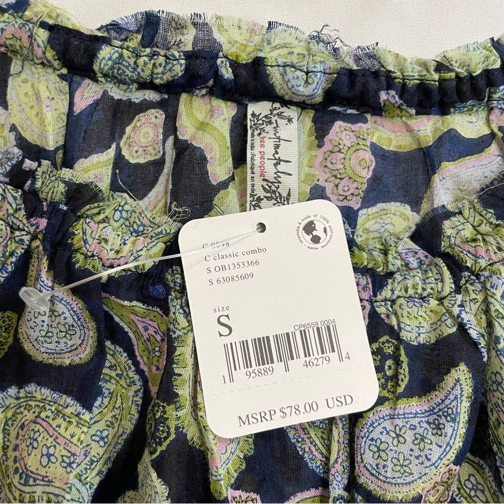 Free People NWT New $78 Free People Sundown Paisley Cotton Bodysuit Siz Size S / US 4 / IT 40 - 7 Thumbnail