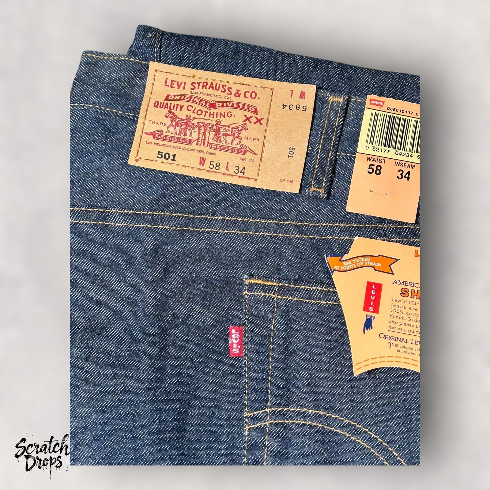 Levi's Vintage Levi’s 501xx Shrink-to-Fit Jeans USA W58 L34 501 NWT Size US 42 / EU 58 - 7 Thumbnail