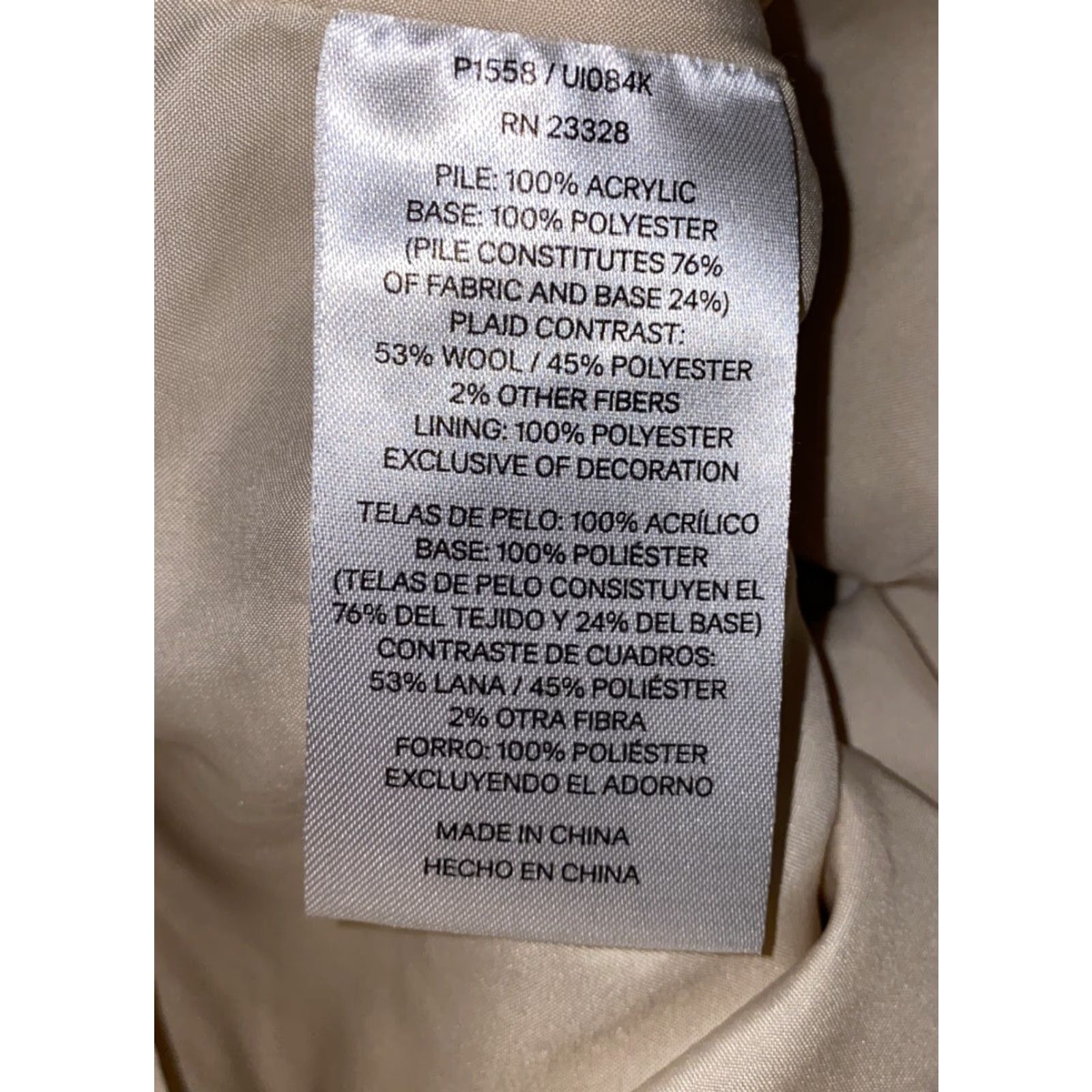 Pendleton Pendleton Womens Beige Fleece Jacket Full Zip Size M 21 In Armpit Woman Coat Warm Spring Autumn Size M / US 6-8 / IT 42-44 - 6 Thumbnail