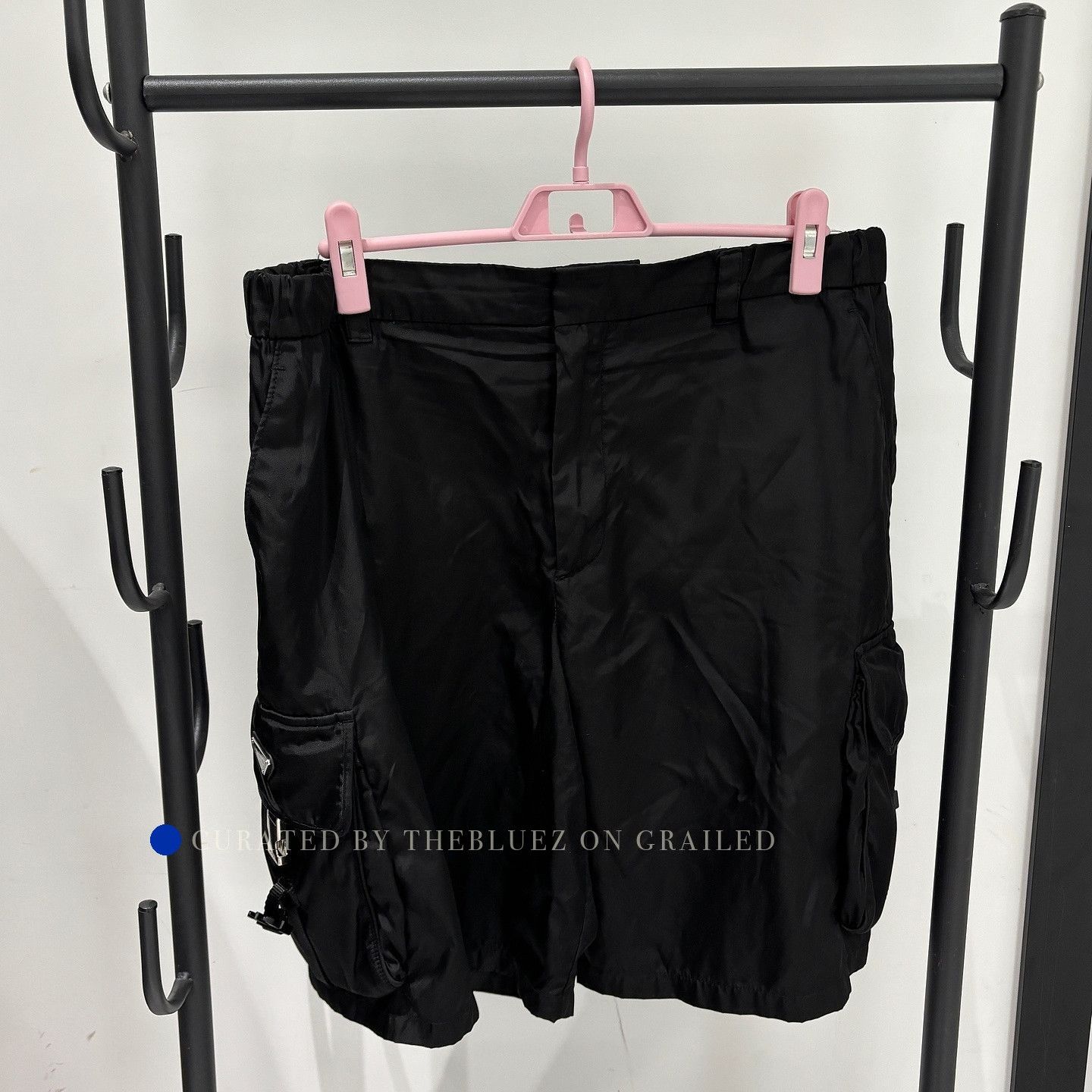 Prada Cargo Shorts in Black Size US 38 / EU 54 - 1 Thumbnail