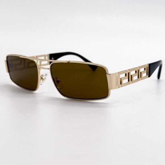 Versace NEW VERSACE SUNGLASSES VE2257 1002/73 GOLD UNISEX EYEWEAR VE Size ONE SIZE - 1 Thumbnail
