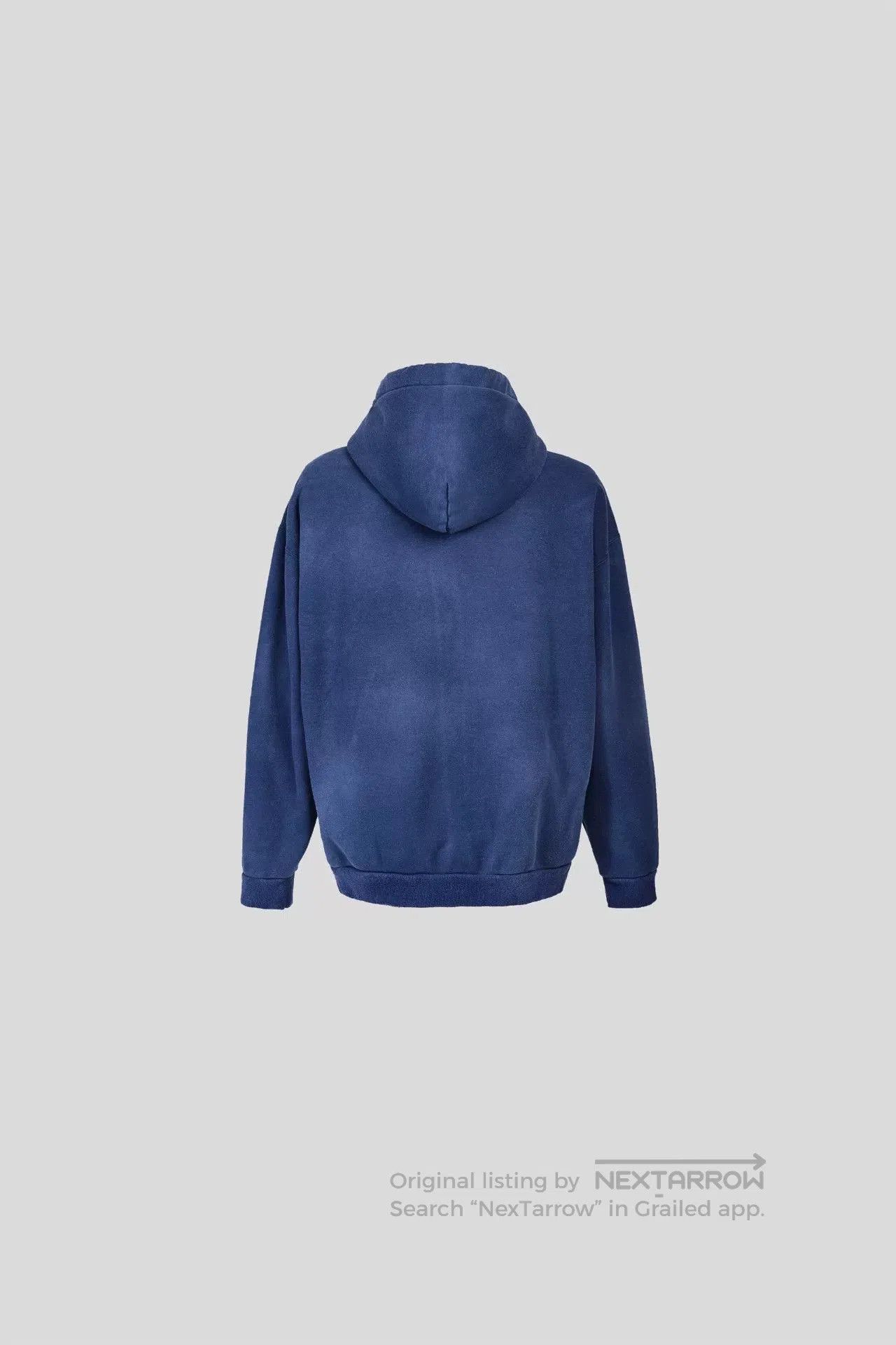 Vuja De black sunfaded chiral hoodie in supima cotton. Size US S / EU 44-46 / 1 - 4 Thumbnail