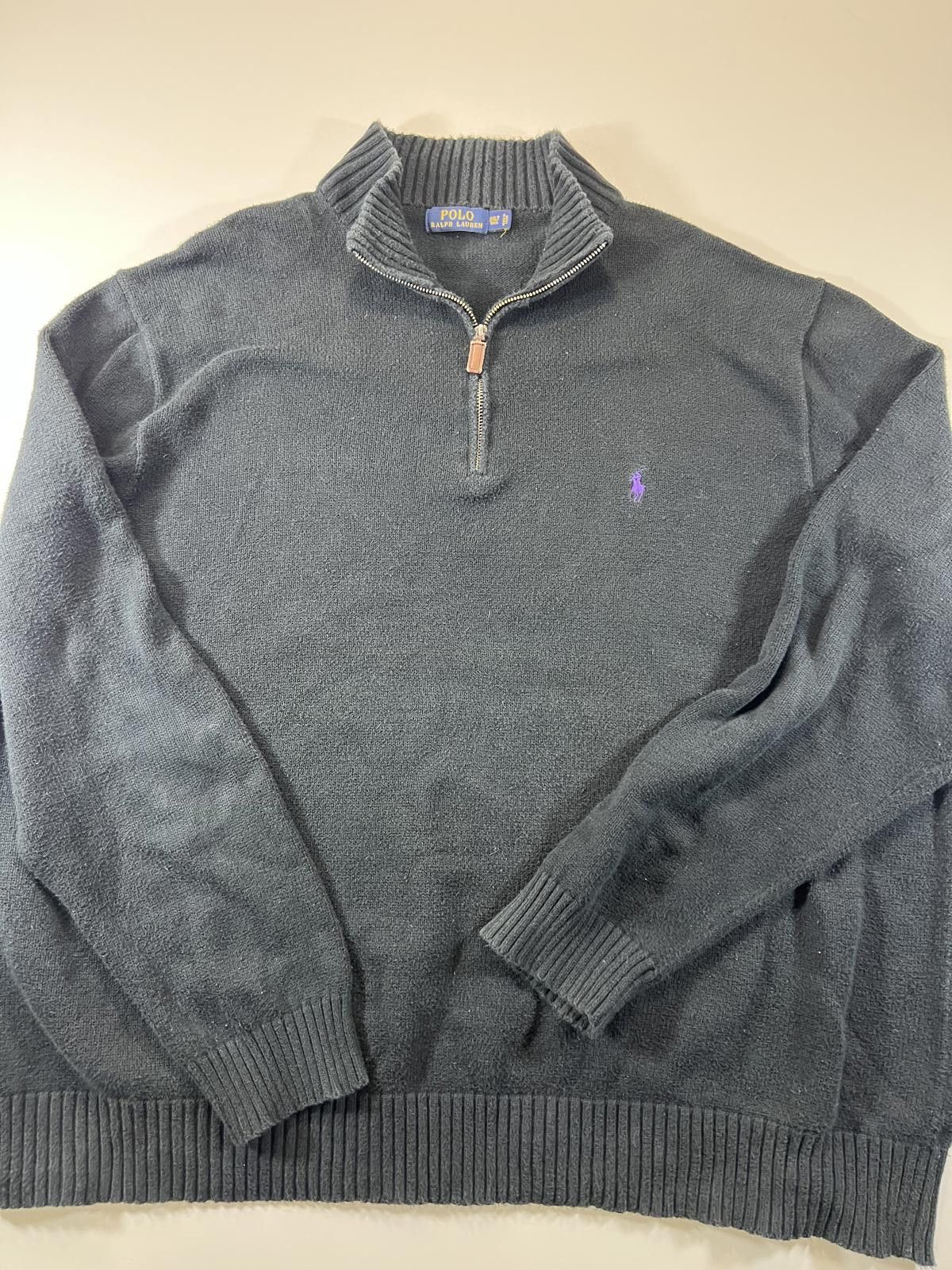 Polo Ralph Lauren Polo Ralph Lauren Men's Black Half-Zip Sweater Size 3XLT Size US XXL / EU 58 / 5 - 1 Thumbnail