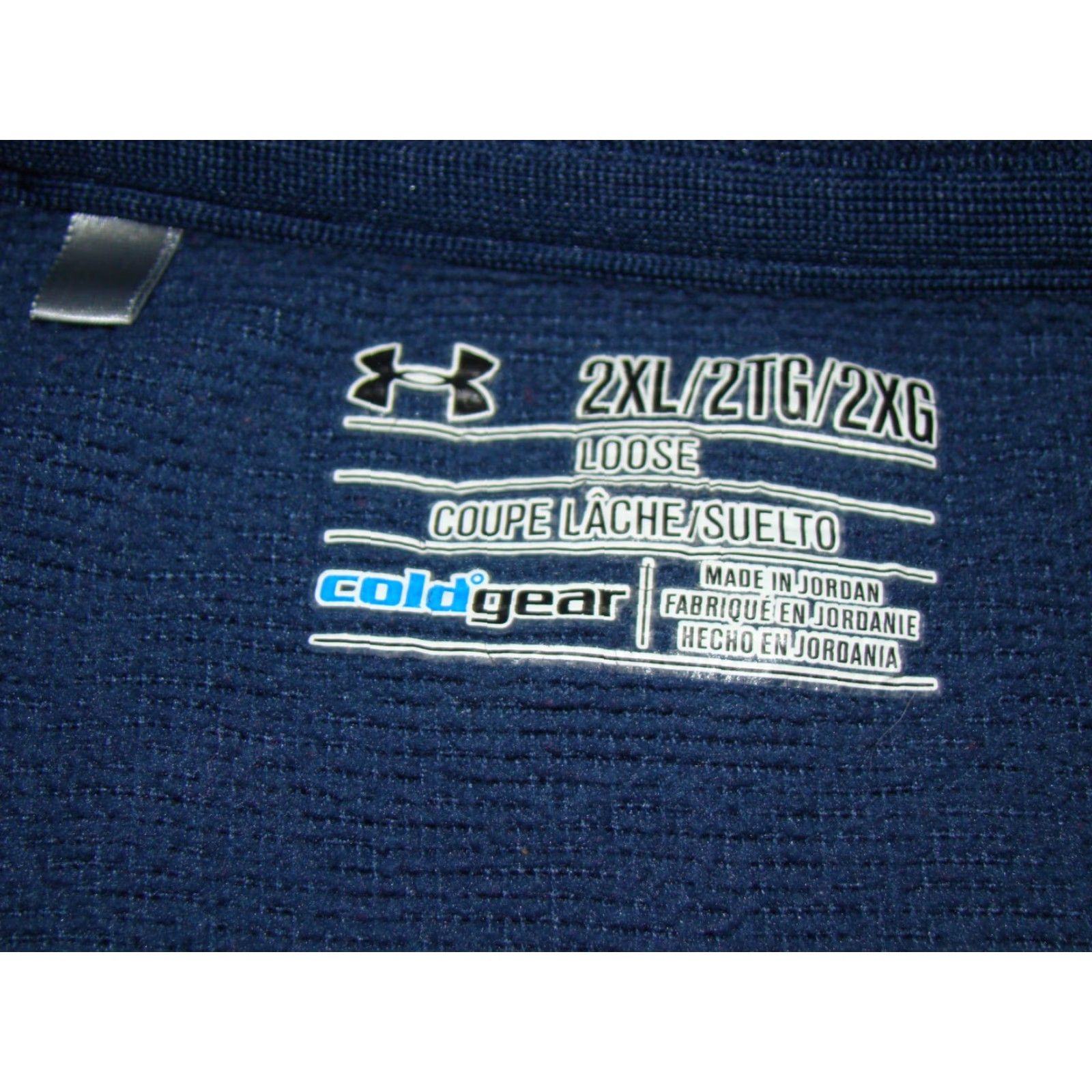 Under Armour Under Armour ColdGear Mens 2XL Blue 1/4 Zip Pullover Mock Neck Sweatshirt Size US XXL / EU 58 / 5 - 5 Thumbnail