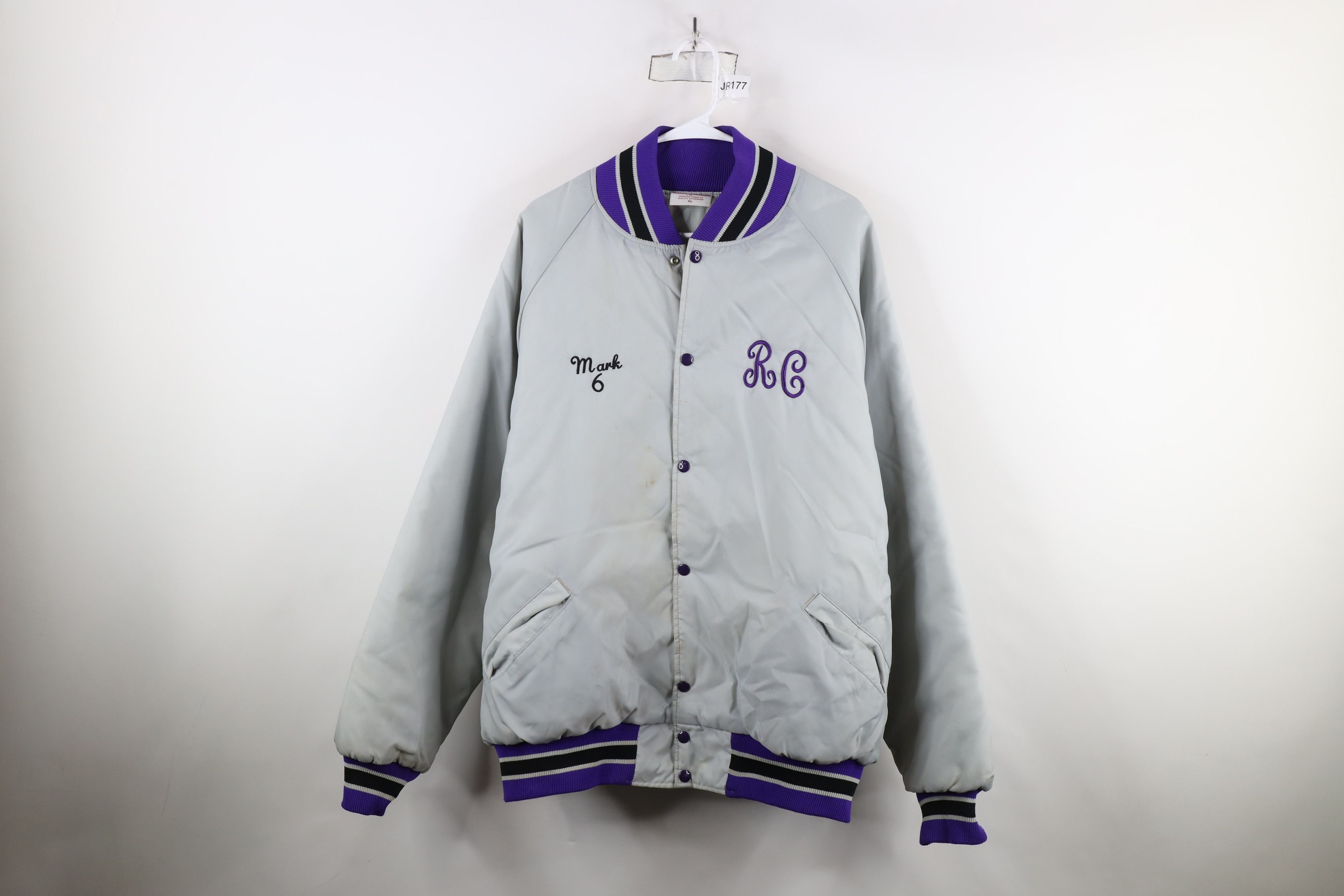 Vintage Vintage 80s 90s Streetwear Striped Quilted Bomber Jacket USA Size US XL / EU 56 / 4 - 1 Thumbnail