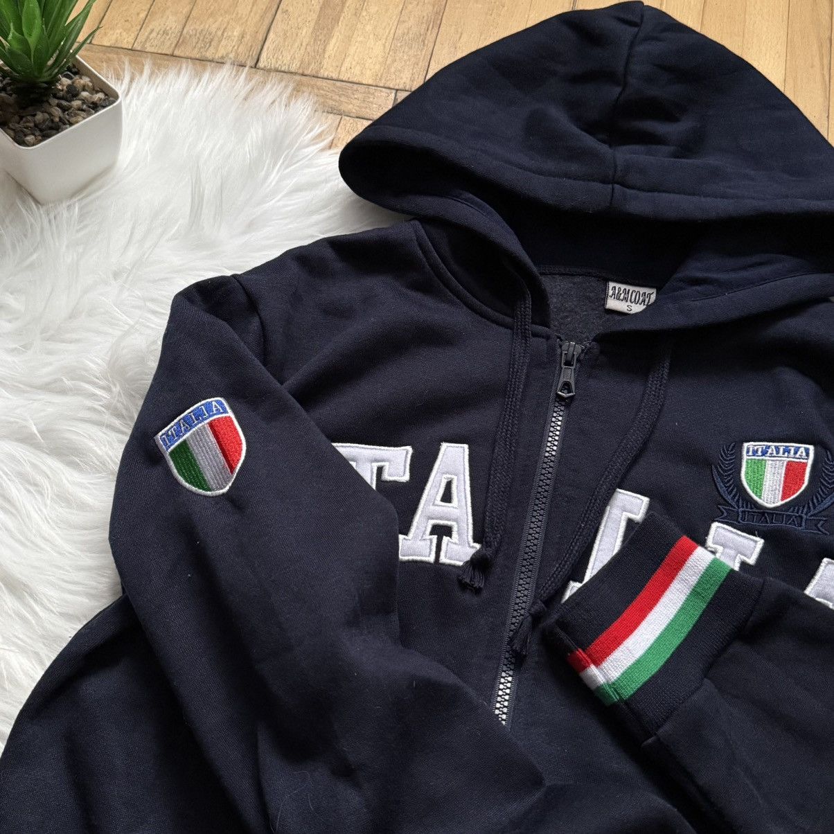 Other 📌 Vintage Crazy Italia Blokecore Y2K Zip Hoodie Size US S / EU 44-46 / 1 - 7 Thumbnail