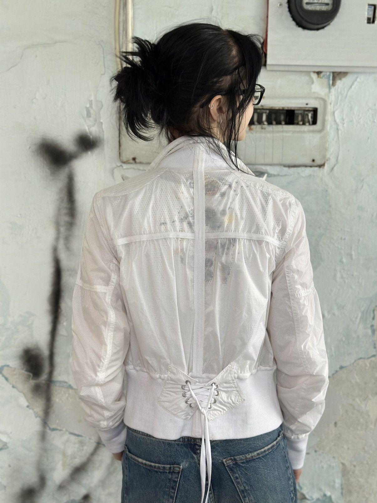 If Six Was Nine VTG Women’s River Island Windbreaker Jacket Size 38 Grunge Size M / US 6-8 / IT 42-44 - 2 Thumbnail