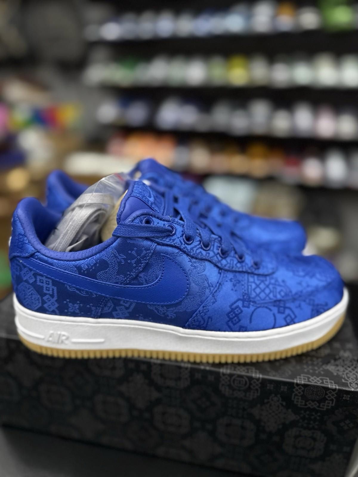 Nike Size 8.5 - CLOT x Nike Air Force 1 CJ5290-400 Blue White Size US 8.5 / EU 41-42 - 8 Thumbnail
