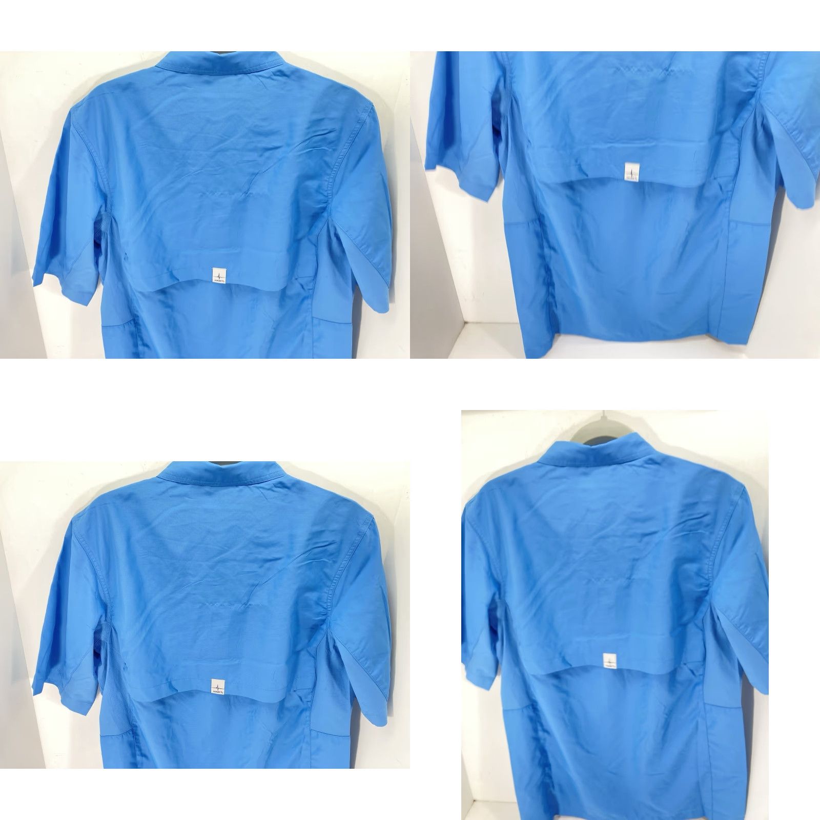 Habitat Habit Coastal Villa River Shirt Men Small Blue Short Sleeve Button Vented NWT Size US S / EU 44-46 / 1 - 8 Thumbnail