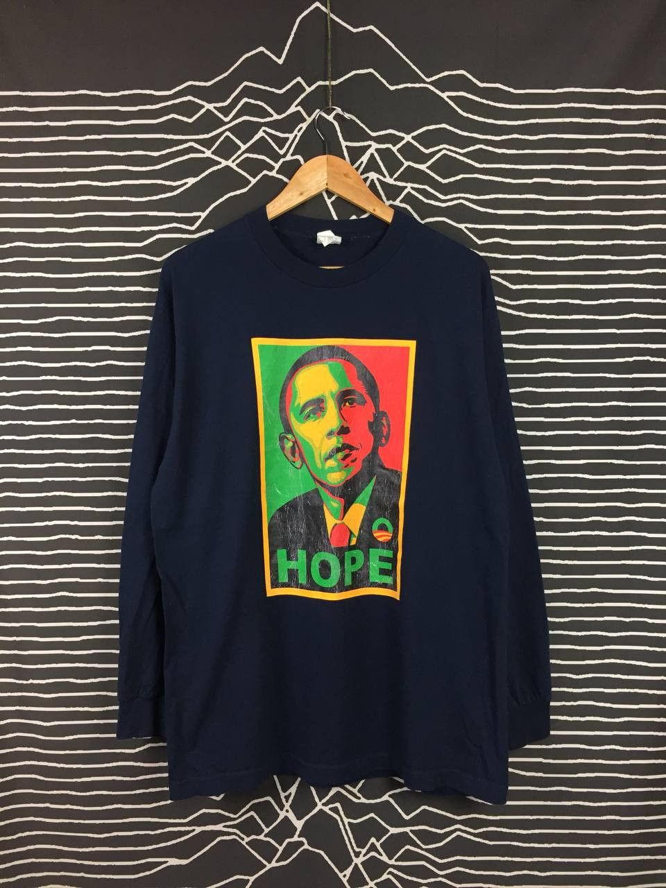 Rap Tees × Vintage Vtg Barack Obama HOPE Longsleeve Tee Size US L / EU 52-54 / 3 - 1 Thumbnail