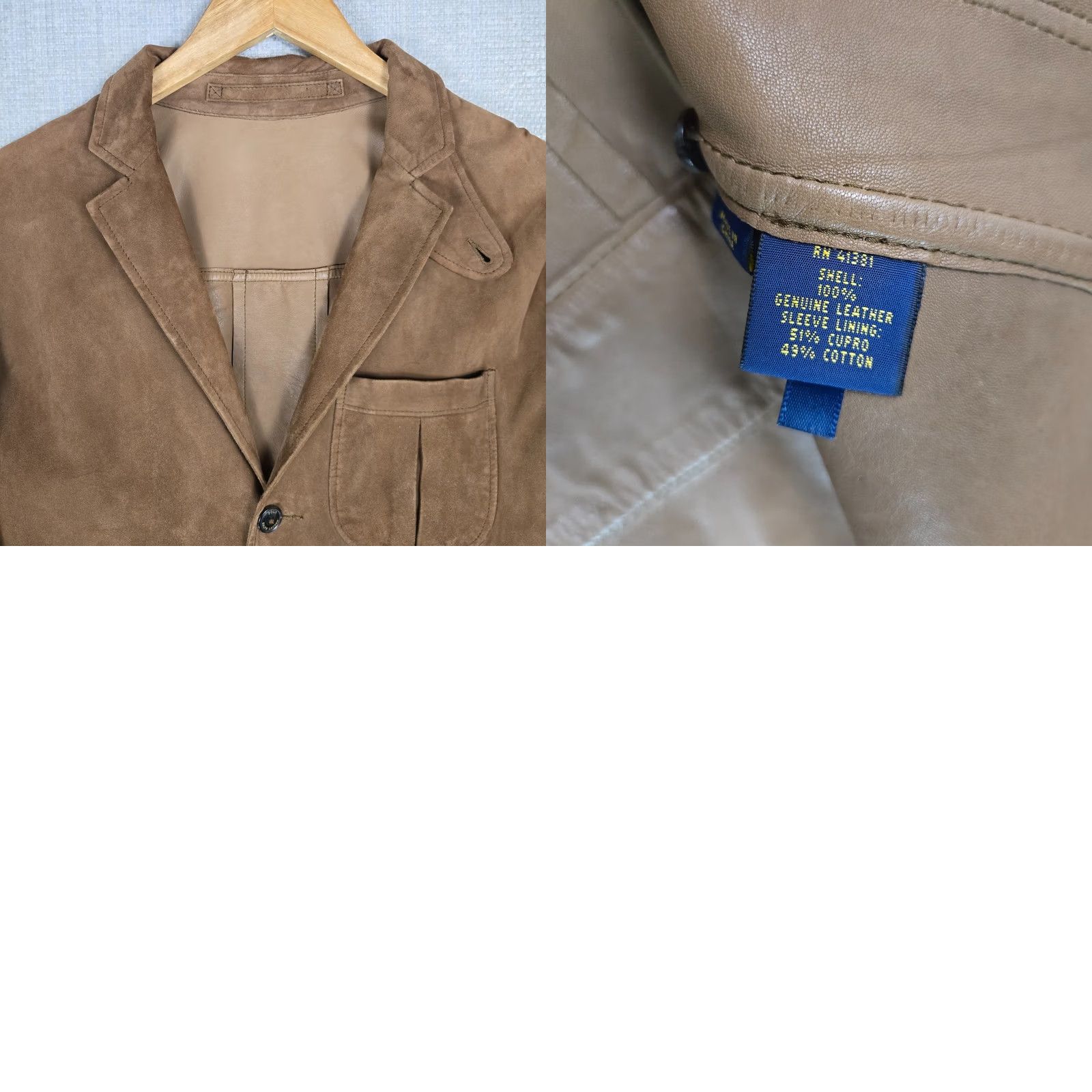 Polo Ralph Lauren Polo Ralph Lauren Jacket Mens S Brown Size 38R Soft Suede Hacking Lapels Leather Size US S / EU 44-46 / 1 - 11 Thumbnail