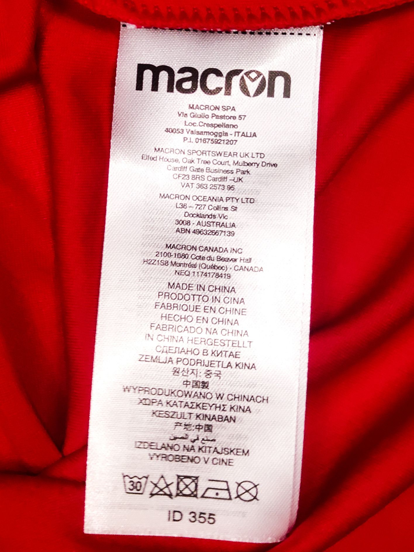 Macron BNWT RTS Widzew Łódź 2023 2024 Macron Home Shirt Kit Jersey Size US XL / EU 56 / 4 - 5 Thumbnail
