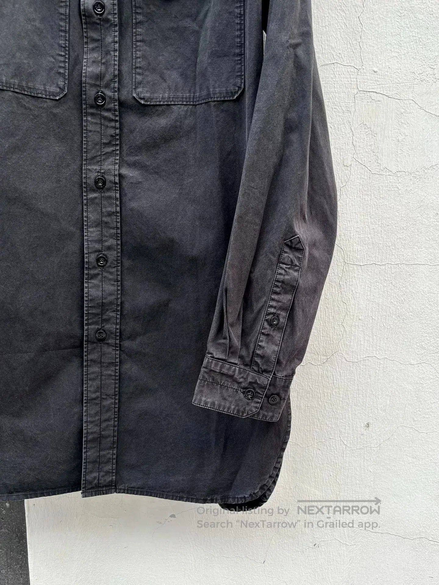 Lemaire Lemaire Carbon Gray Long Shirt. Size US L / EU 52-54 / 3 - 2 Thumbnail