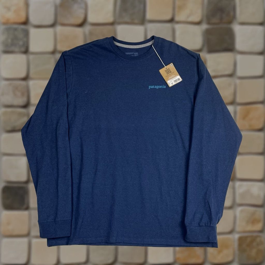 Patagonia Patagonia Responsibili-Tee Long Sleeve Shirt Mens Medium Blue Line Logo Ridge Size US M / EU 48-50 / 2 - 1 Thumbnail