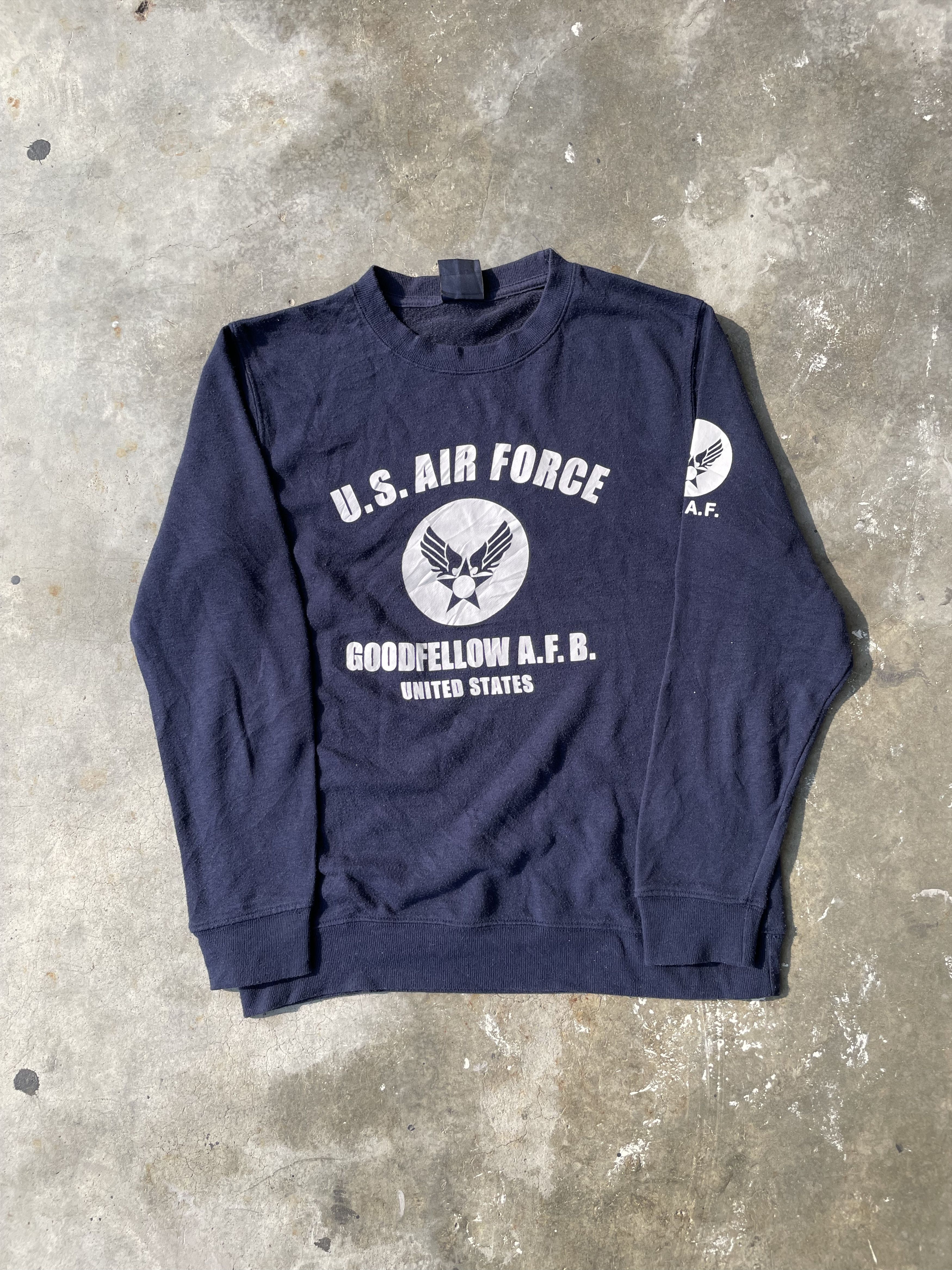 Japanese Brand Vintage USAF Goodfellow AB Sweatshirt Size US M / EU 48-50 / 2 - 1 Thumbnail