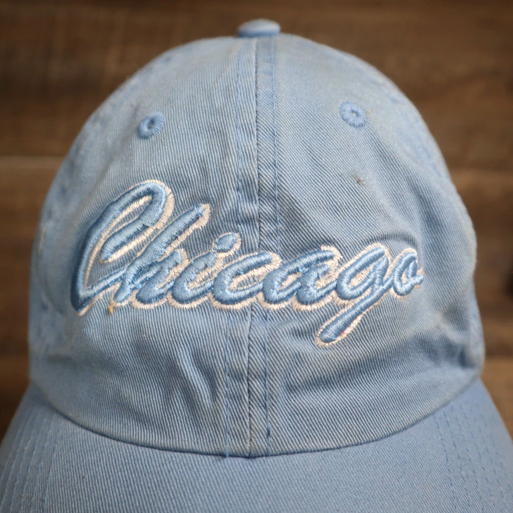 Vintage Chicago Light Blue Hat Cap Spelled out Adult One Size Blue Unbranded Men Snapback City Retro 90s Size ONE SIZE - 2 Thumbnail