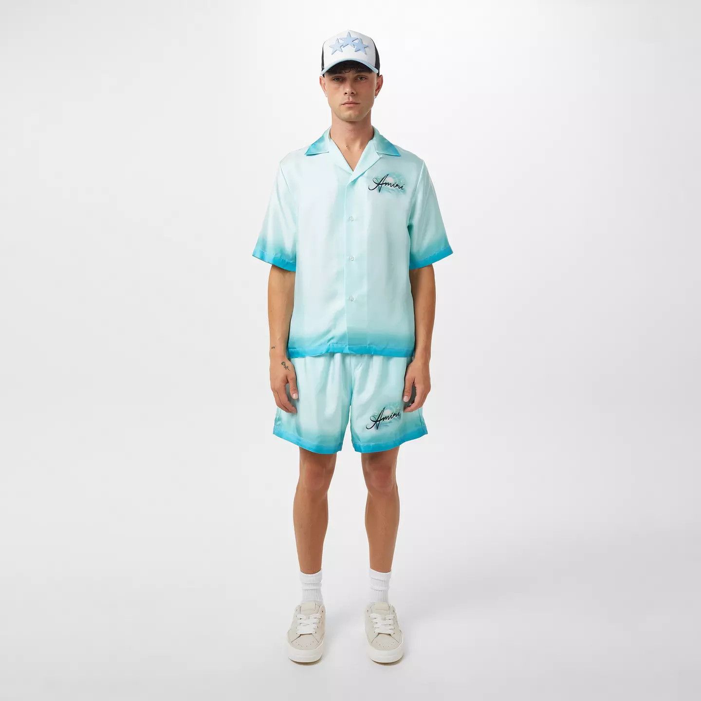 Amiri o1g2r1mq0426 Resort Club Shorts in Blue Size US 34 / EU 50 - 4 Thumbnail