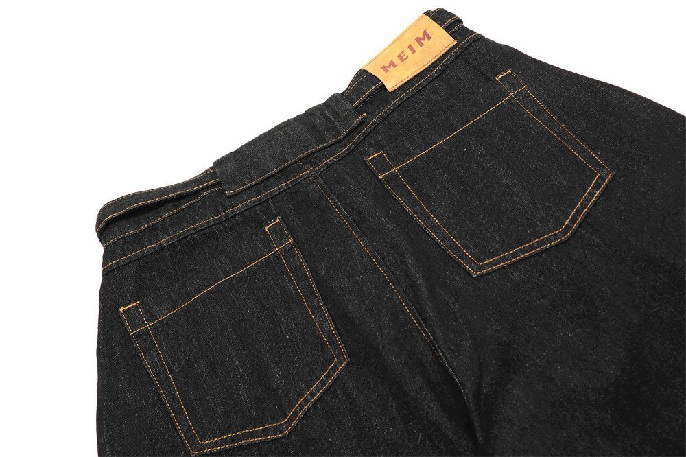 Jean Men's street fashion washed belted loose jeans Size US 32 / EU 48 - 4 Thumbnail