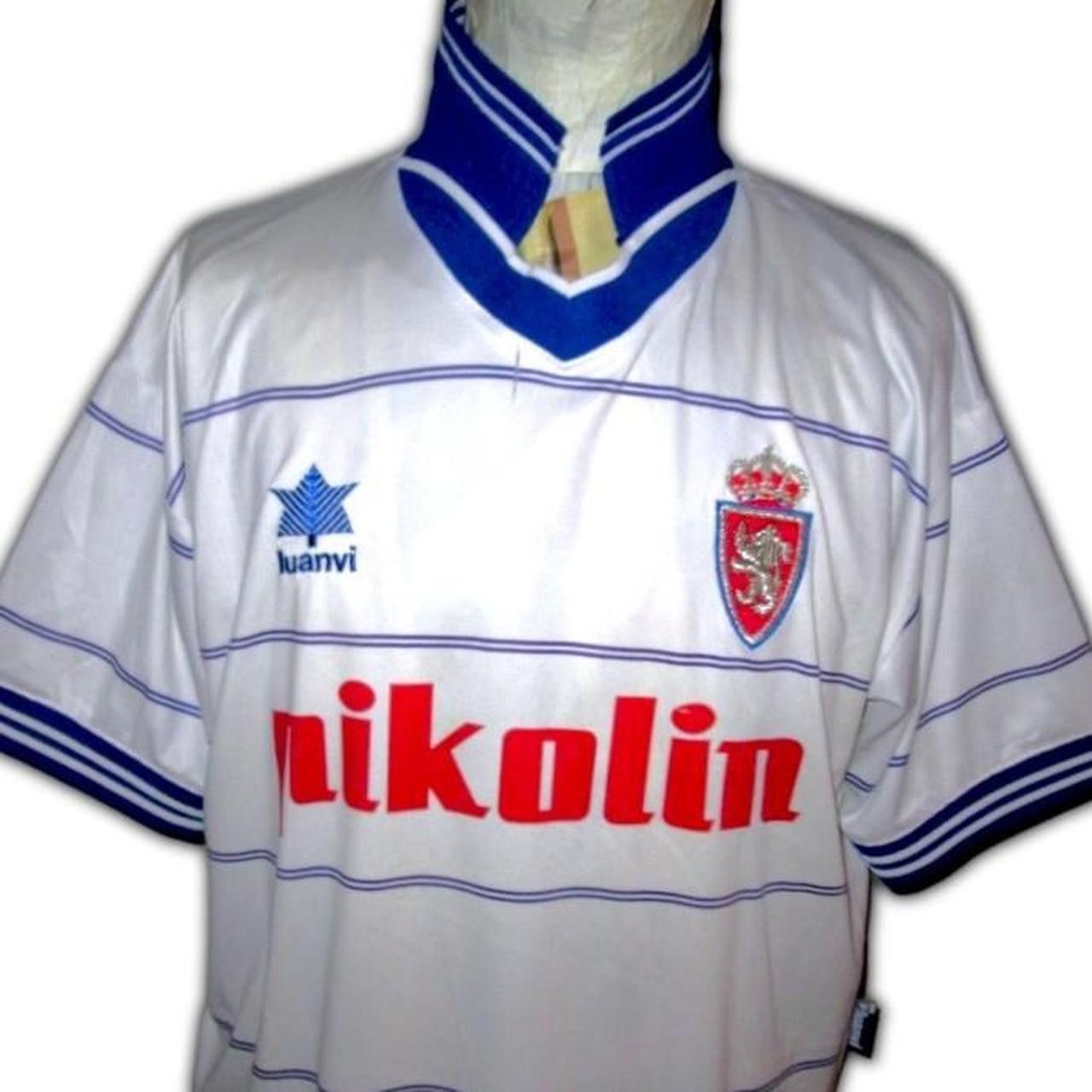 Other al Zaragoza 1999 2000 2001 Home Shirt Jersey camiseta Size US L / EU 52-54 / 3 - 2 Thumbnail