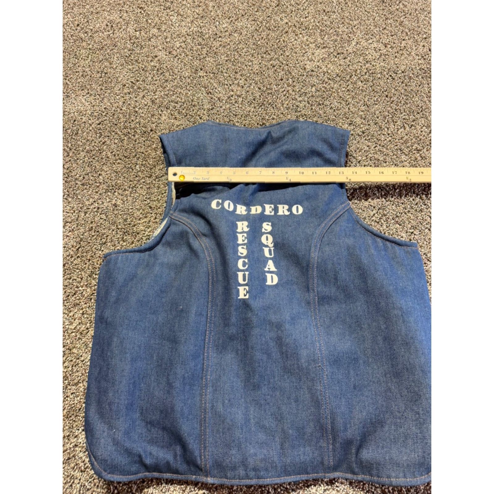 Wrangler VINTAGE Wrangler Vest Mens XL Blue Denim Sherpa Lined Western Cowboy LOGO Size US XL / EU 56 / 4 - 7 Thumbnail