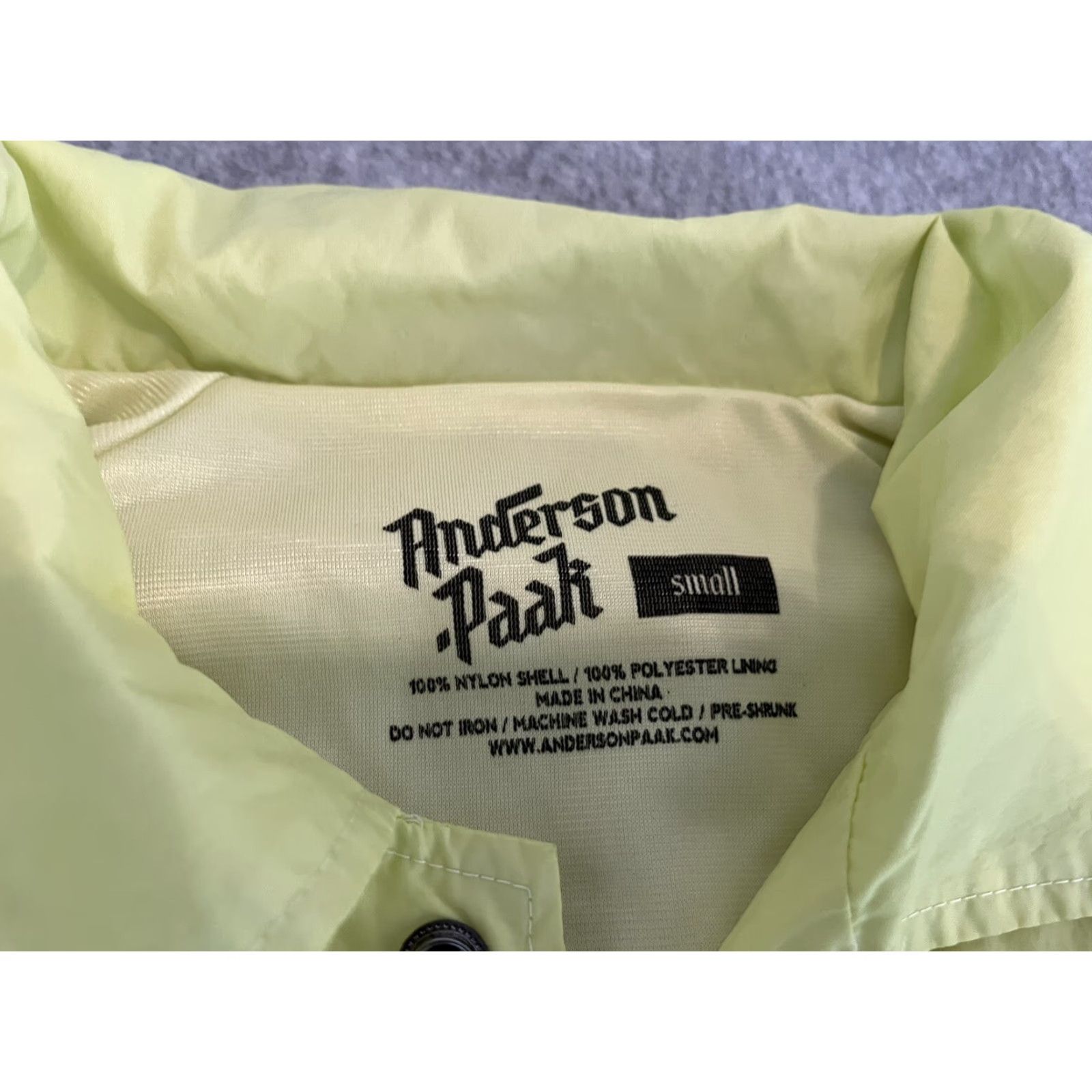 Vintage Anderson .Paak Nylon Green Jacket Mens S Nylon Ventura, CA Winners Circle Size Small Size US S / EU 44-46 / 1 - 3 Thumbnail