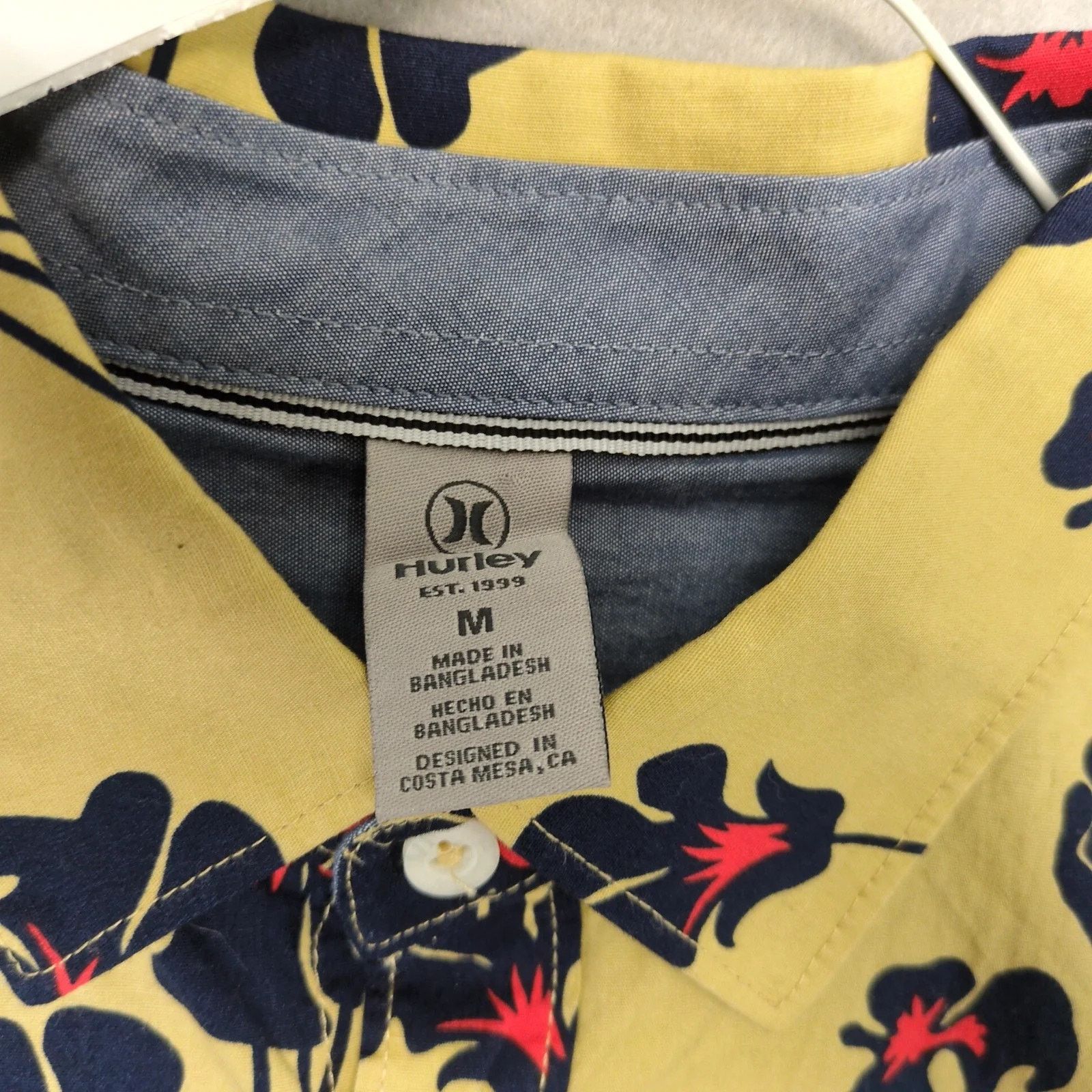 Hurley NWT Hurley Tropical Hawaiian Print Button Up Shirt Men's M Size US M / EU 48-50 / 2 - 3 Thumbnail