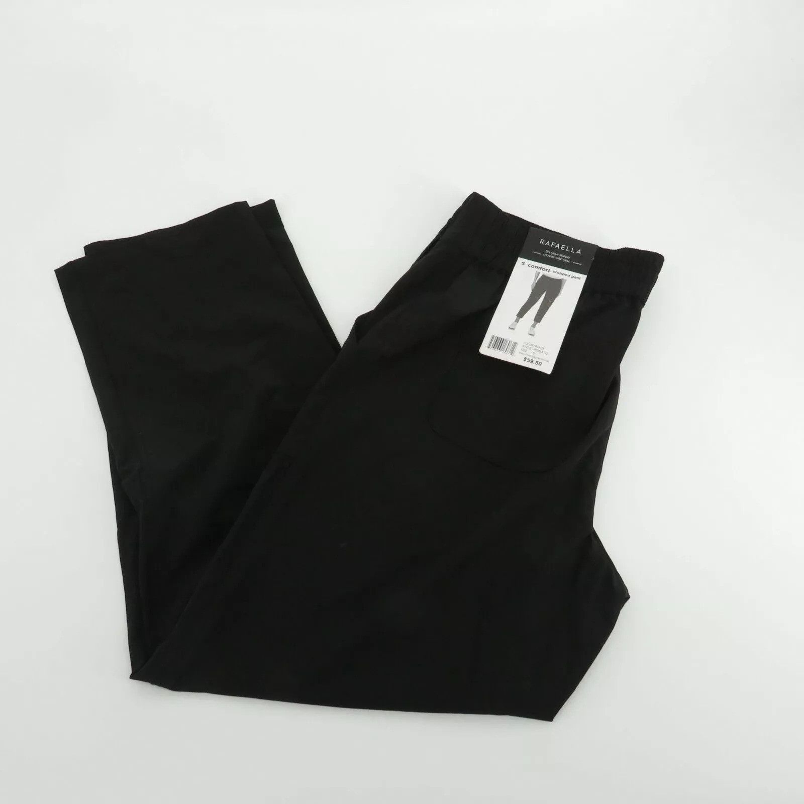 Other Rafaella Women's Small Black Comfort Cropped Pants NWT $59.5 Size 32" / US 10 / IT 46 - 1 Thumbnail