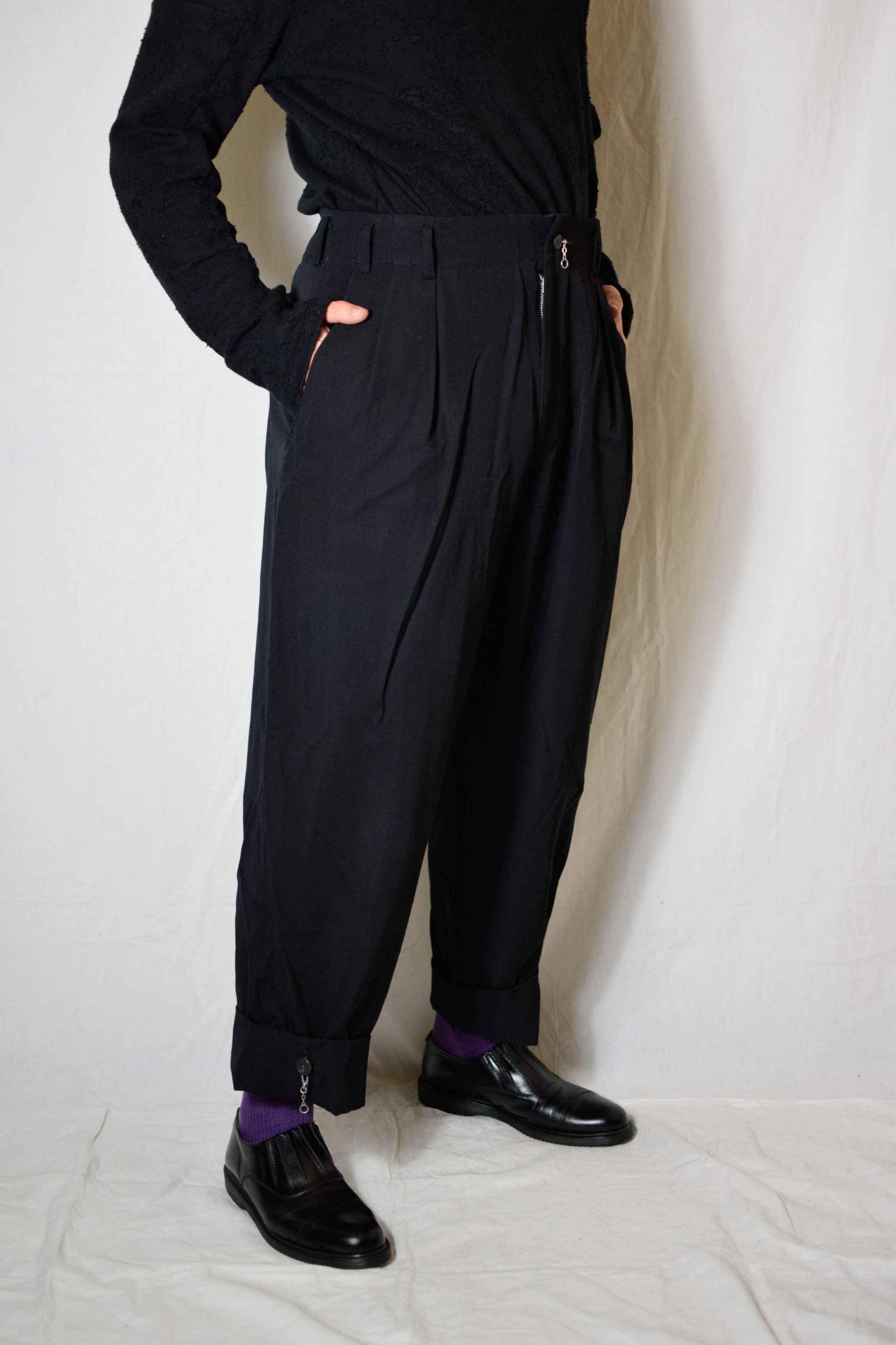 Yohji Yamamoto YYPH Archive Zipper Detail Pants Size US 32 / EU 48 - 1 Thumbnail