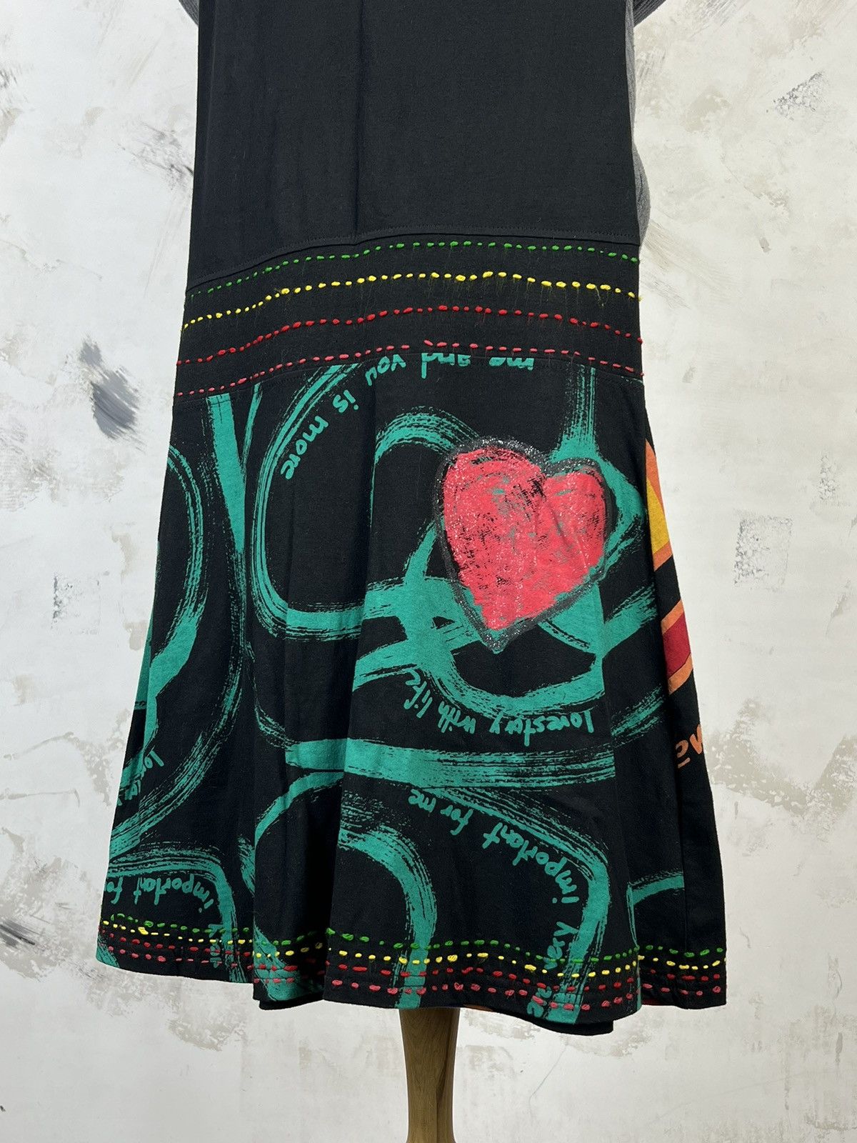 Desigual Vintage Desigual Graphic Print Dress Size S - M Size S / US 4 / IT 40 - 2 Thumbnail
