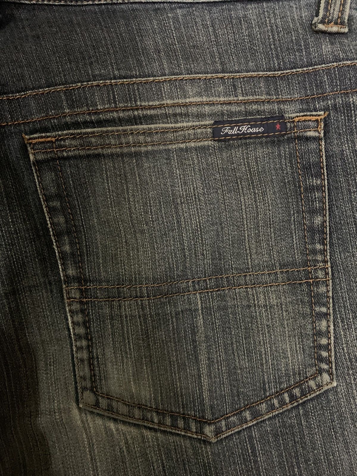 Japanese Brand Vintage Full House Homme Mud Wash Loose Fit Distressed Jeans Size US 32 / EU 48 - 14 Thumbnail