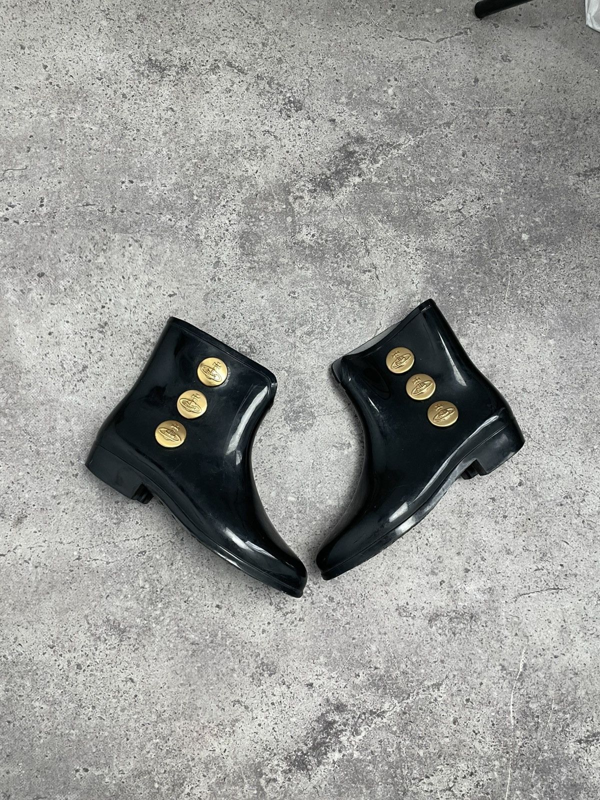 Melissa × Vivienne Westwood Vivienne Westwood Melissa Rubber Boots Size US 7 / IT 37 - 2 Thumbnail