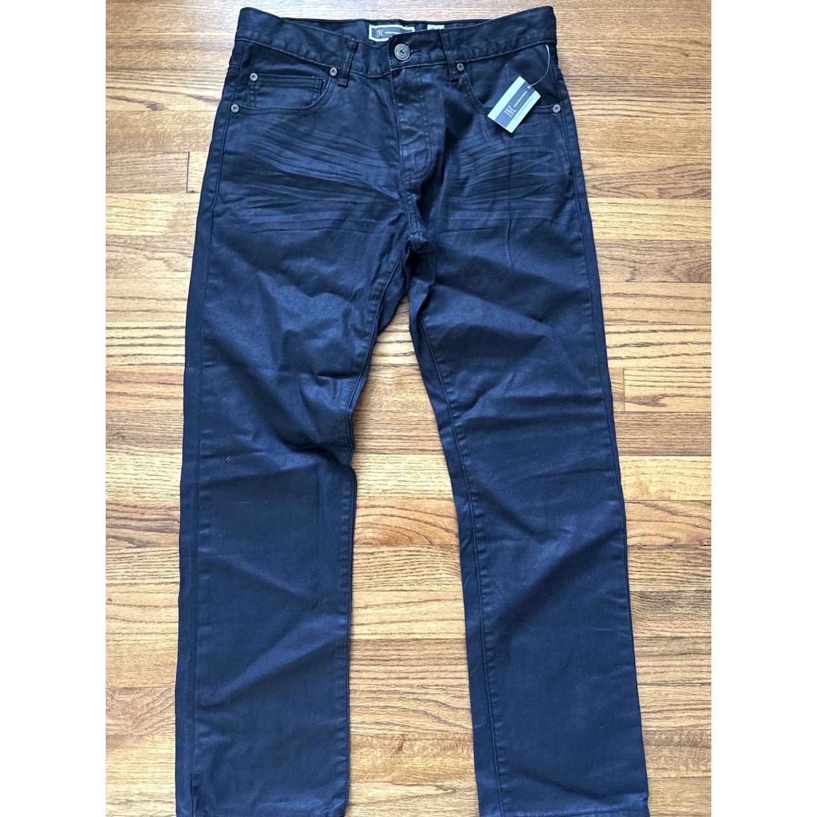 Vintage INC Berlin Slim Straight Jeans 33/30 Black Men Regular Slim NWT C26 Size US 33 - 2 Thumbnail