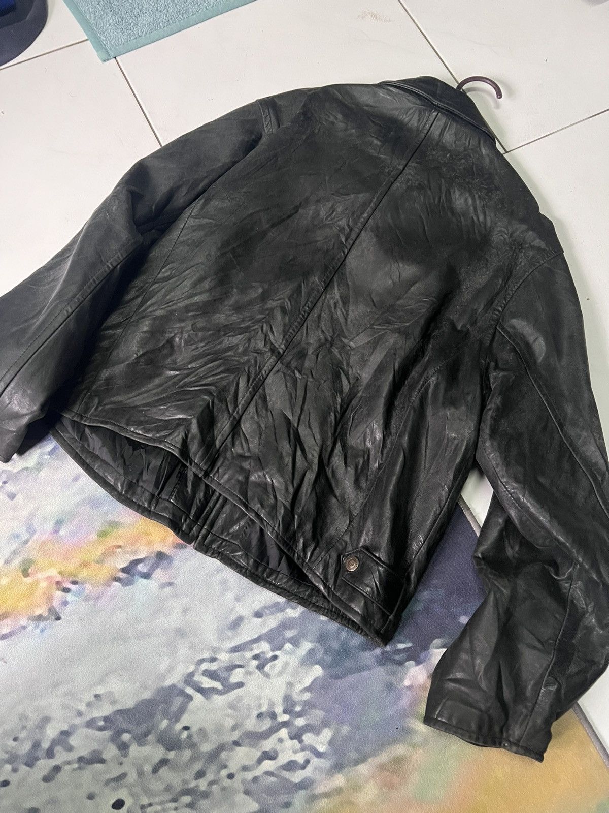 Leather vintage leather jacket zipped Size US S / EU 44-46 / 1 - 5 Thumbnail